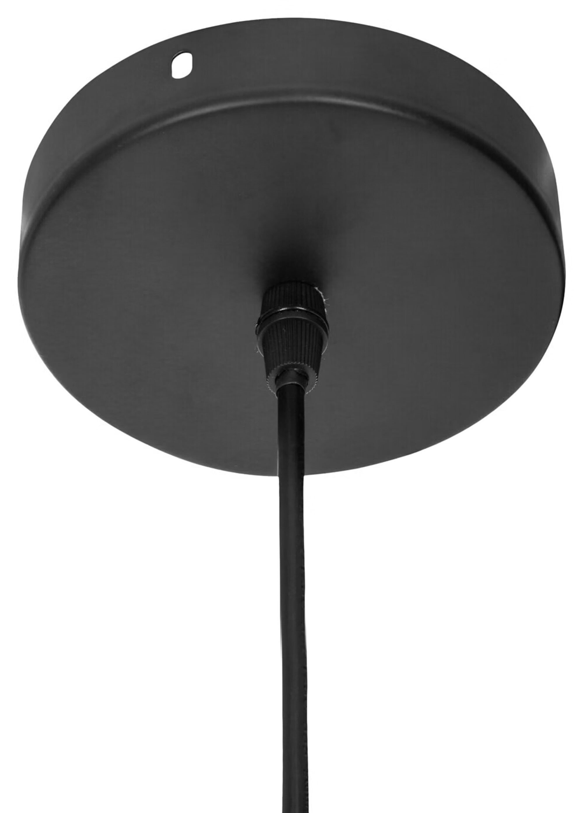 Suspension ajourée et torsadée en métal NOIR JJA-200078 DE2