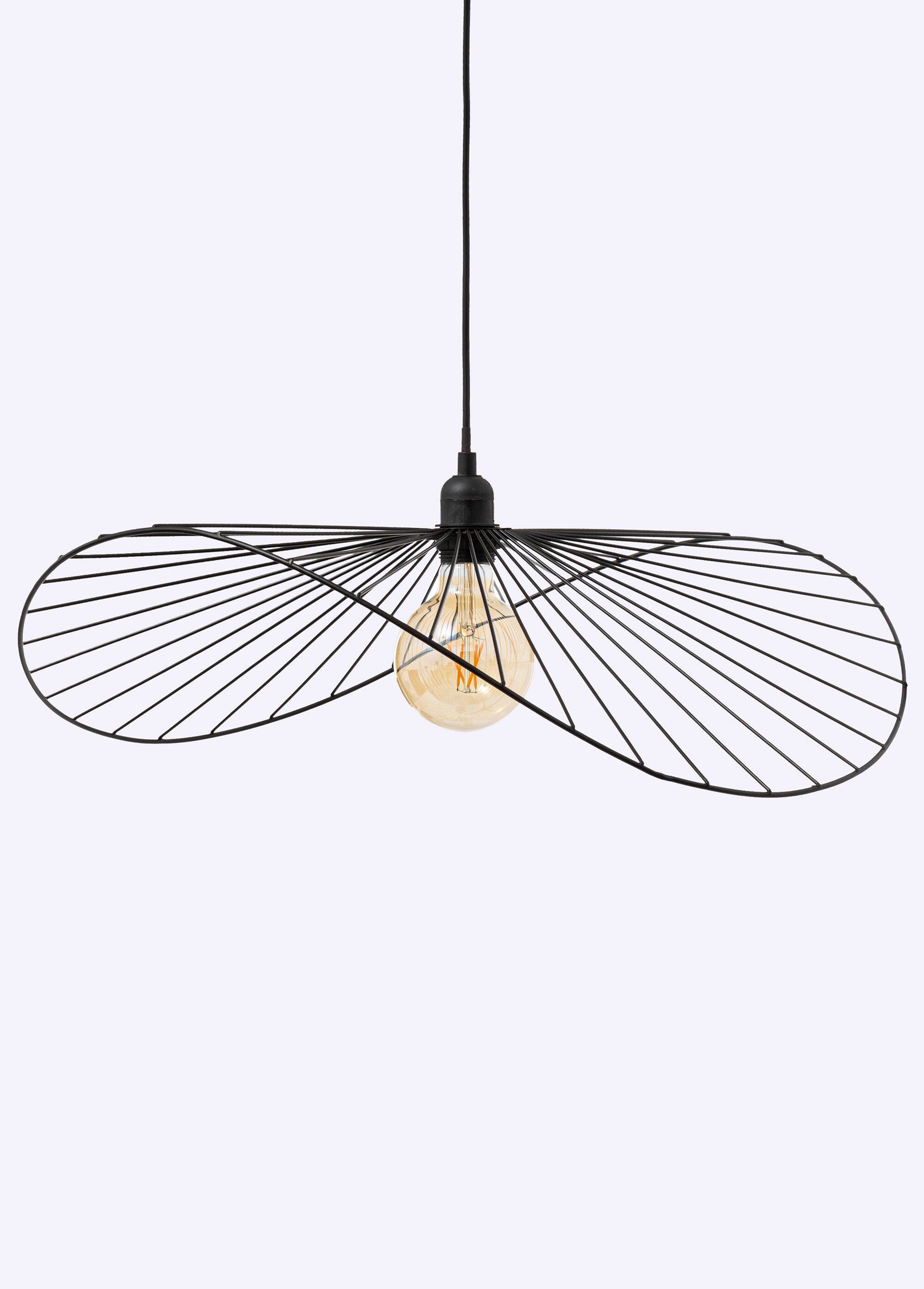 Suspension ajourée et torsadée en métal NOIR JJA-200078 FA1