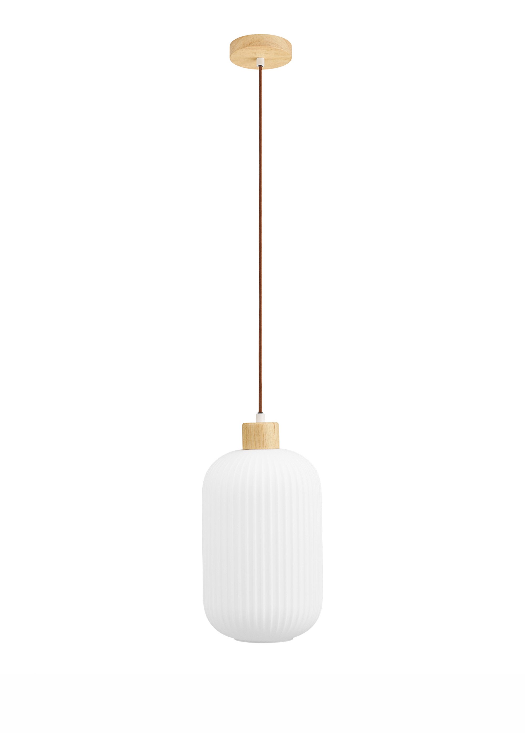 Suspension lumineuse allongée verre ARGALO BLANC HN-6406314 FA1