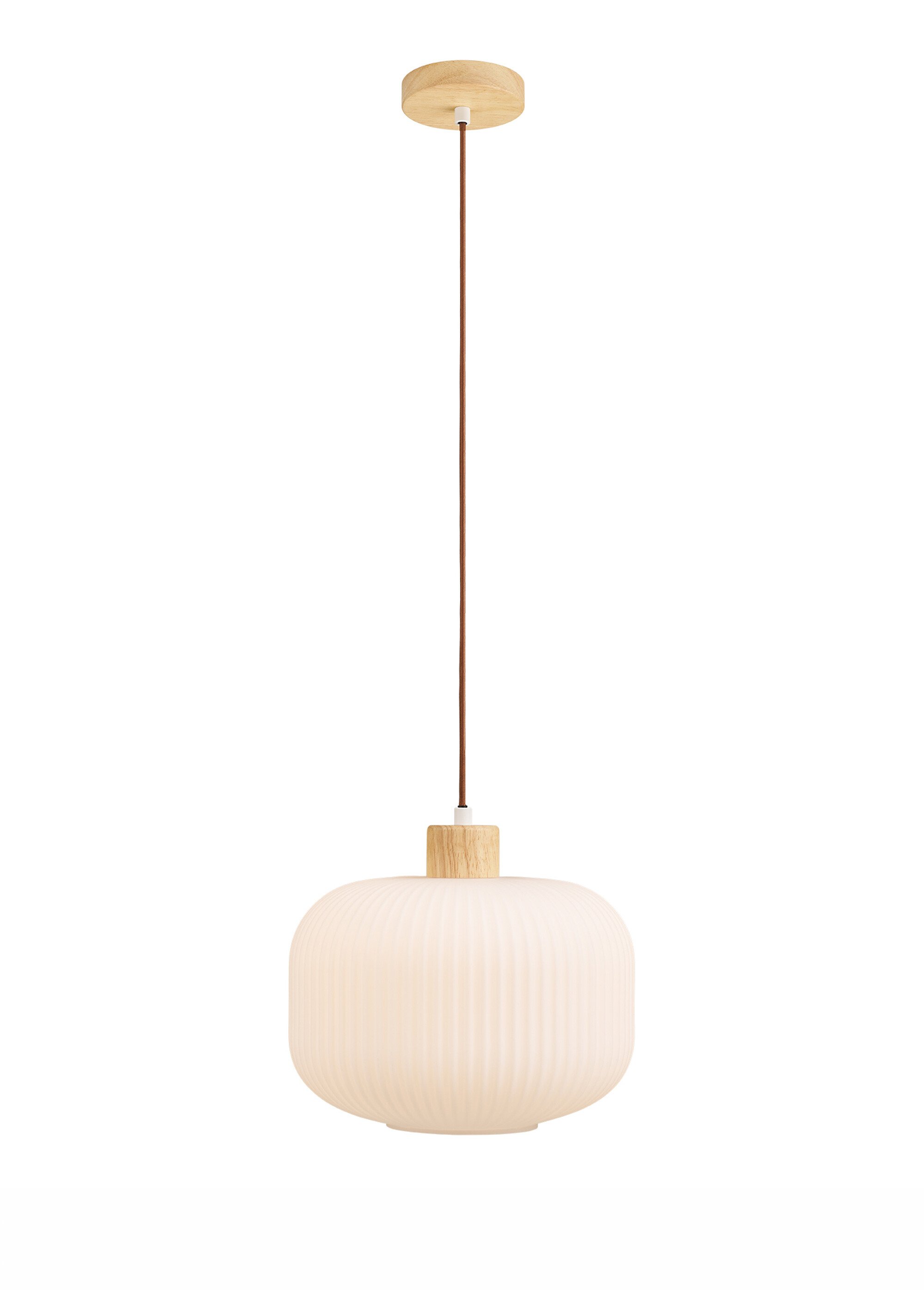 Suspension lumineuse ovale verre ARGALO BLANC HN-6406313 DE1