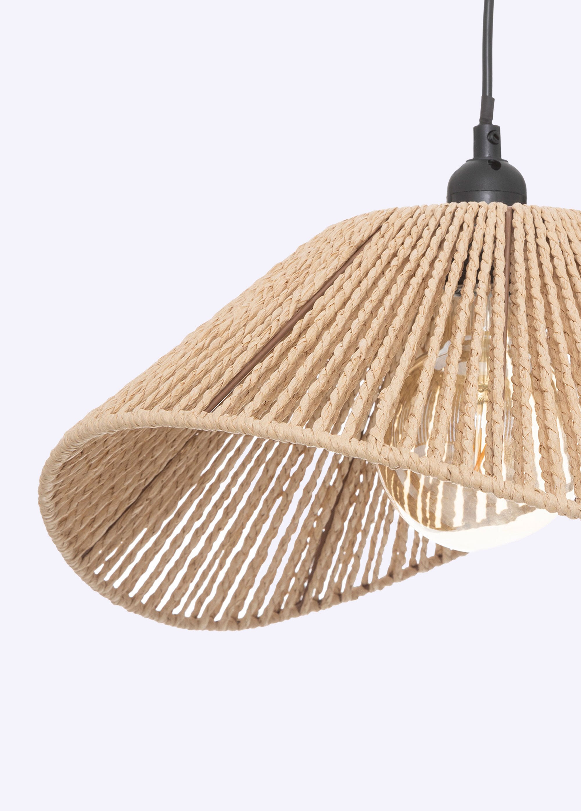 Suspension tressée ajourée et torsadée MARRON JJA-190630 DE1