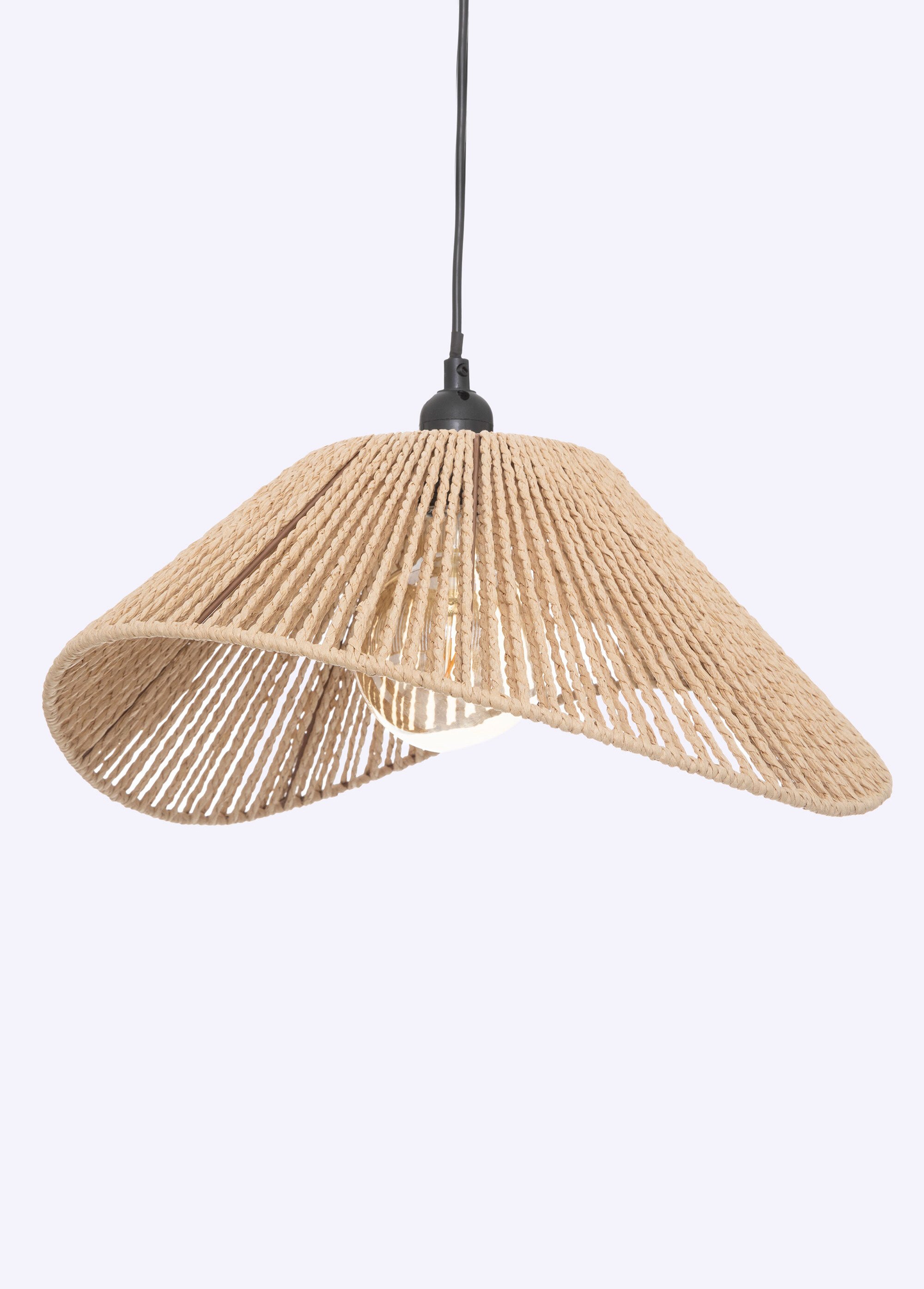 Suspension tressée ajourée et torsadée MARRON JJA-190630 FA1