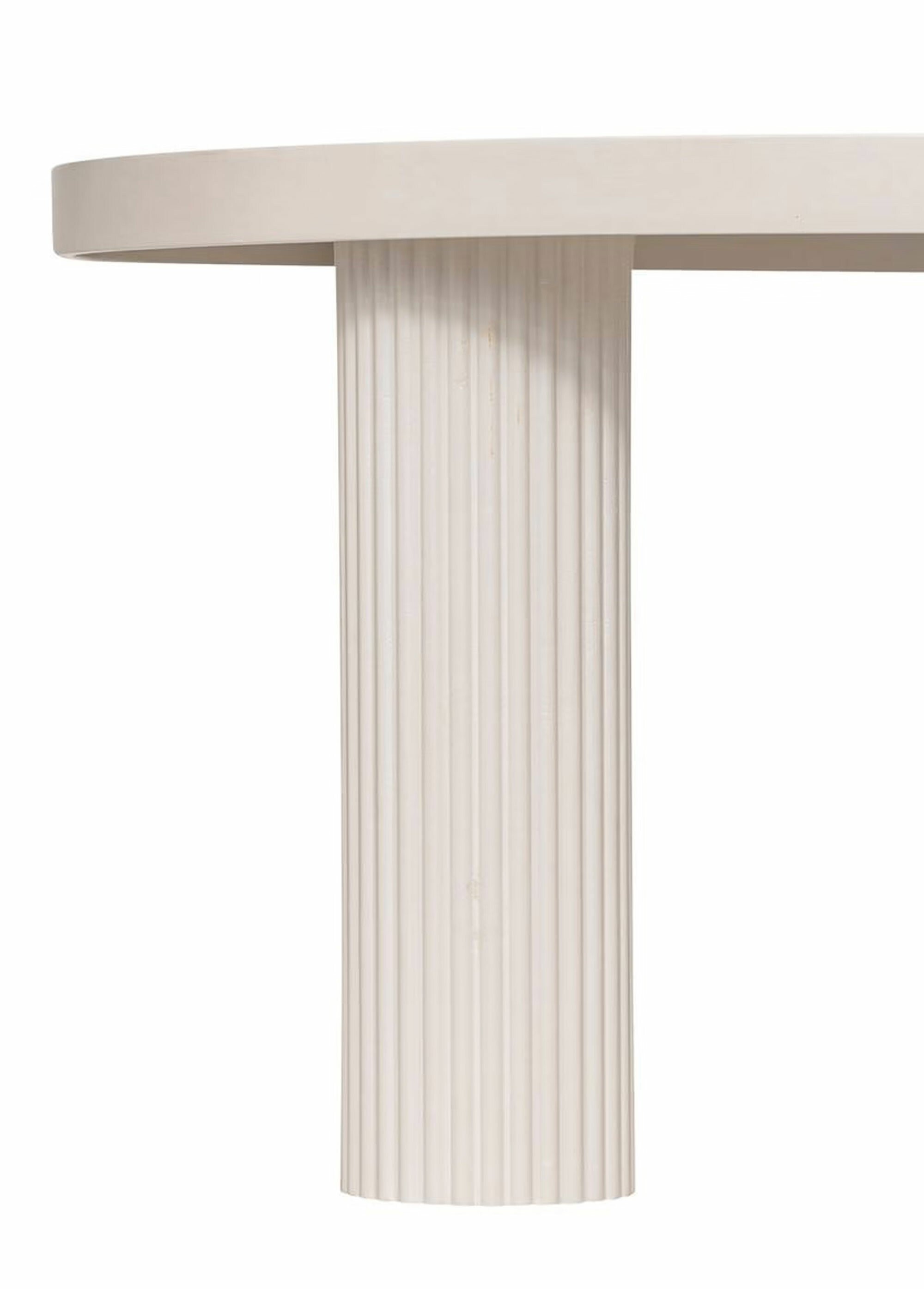 Table basse épurée avec pieds rainurés BEIGE JJA-197898A DE2