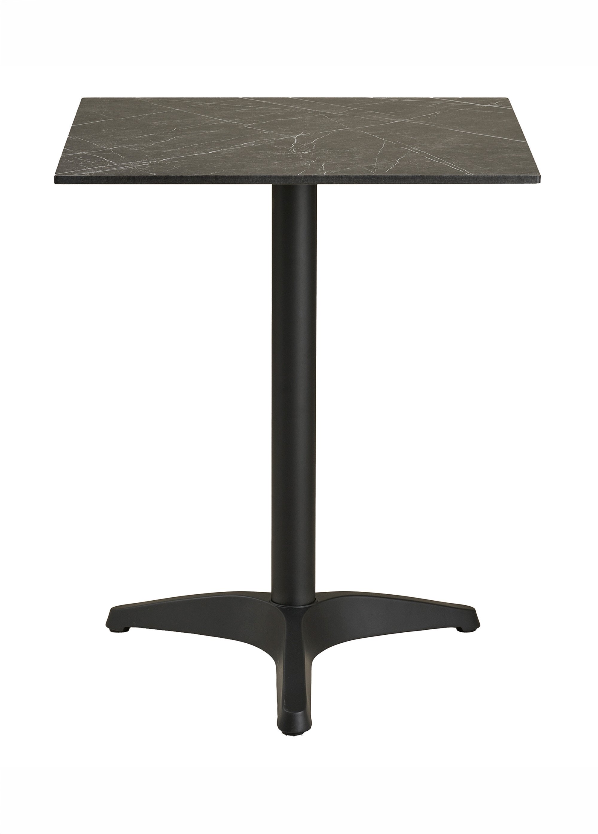 Table bistro carrée 60cm, aspect marbre GRIS HN-7501181 DE1
