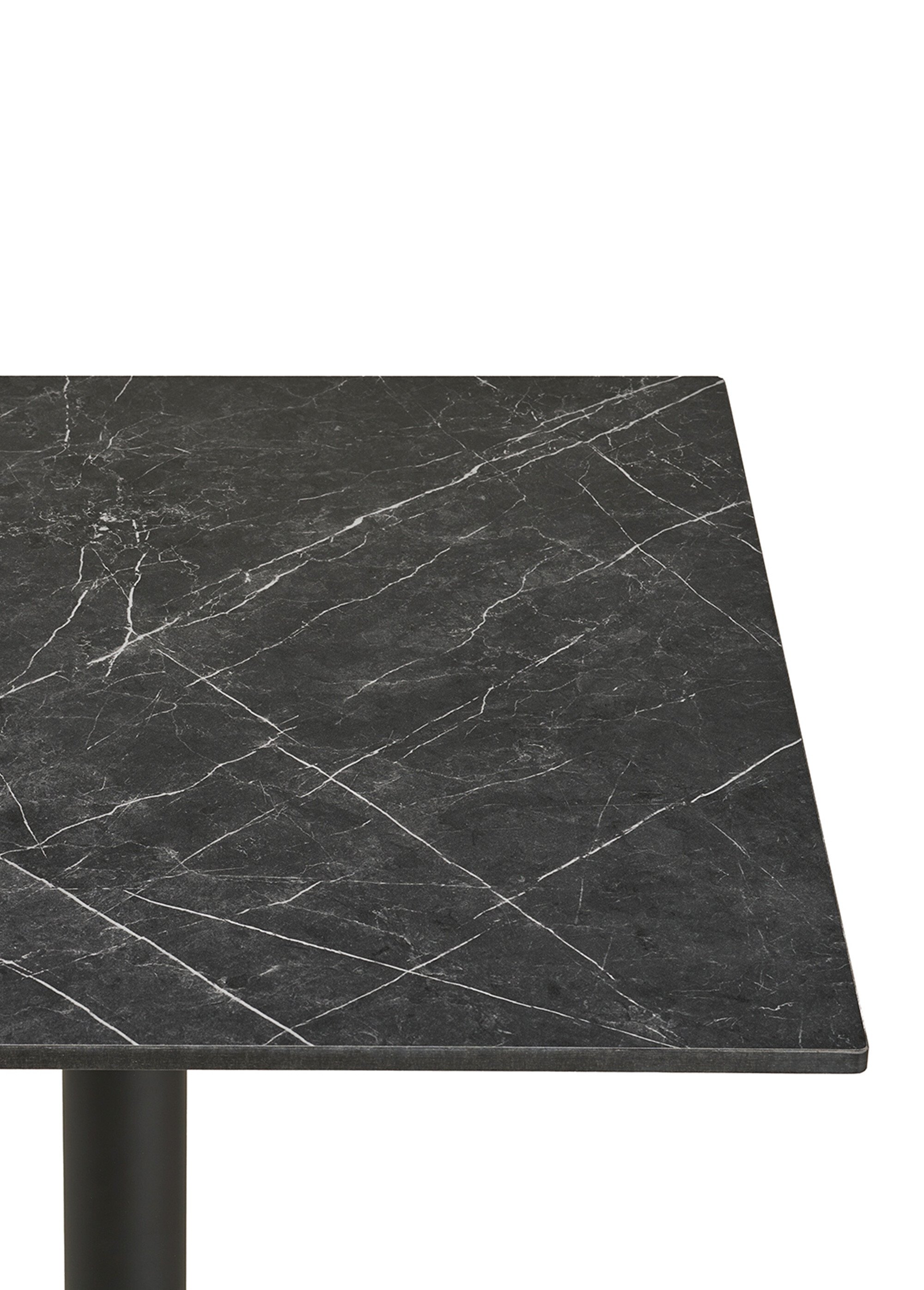 Table bistro carrée 60cm, aspect marbre GRIS HN-7501181 DE2