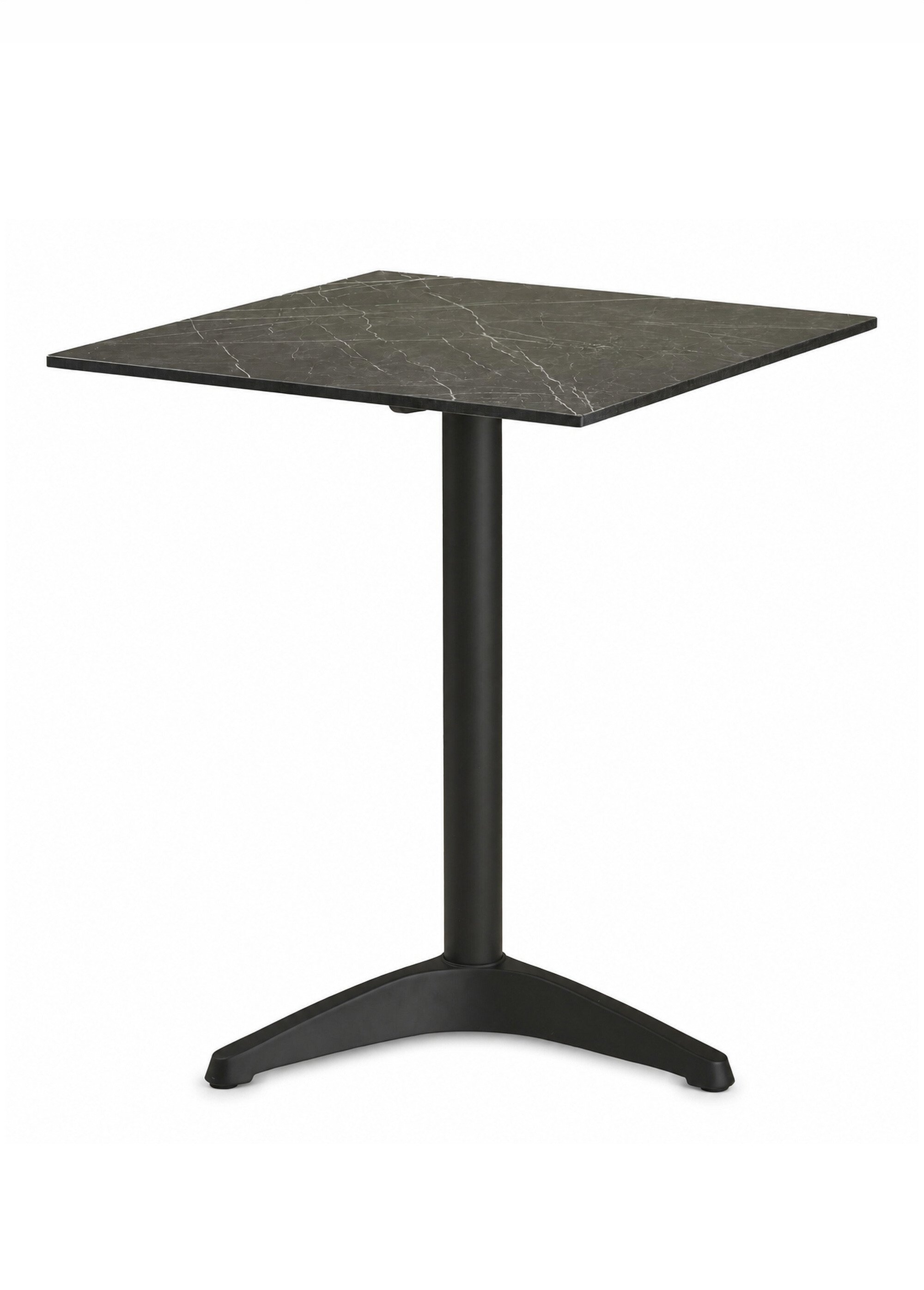 Table bistro carrée 60cm, aspect marbre GRIS HN-7501181 FA1