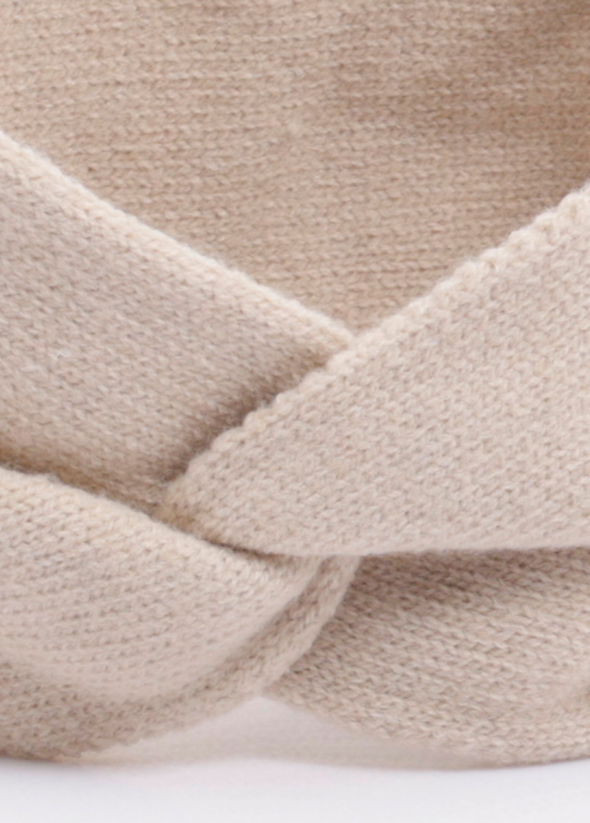 Bandeau headband torsade en maille douce
