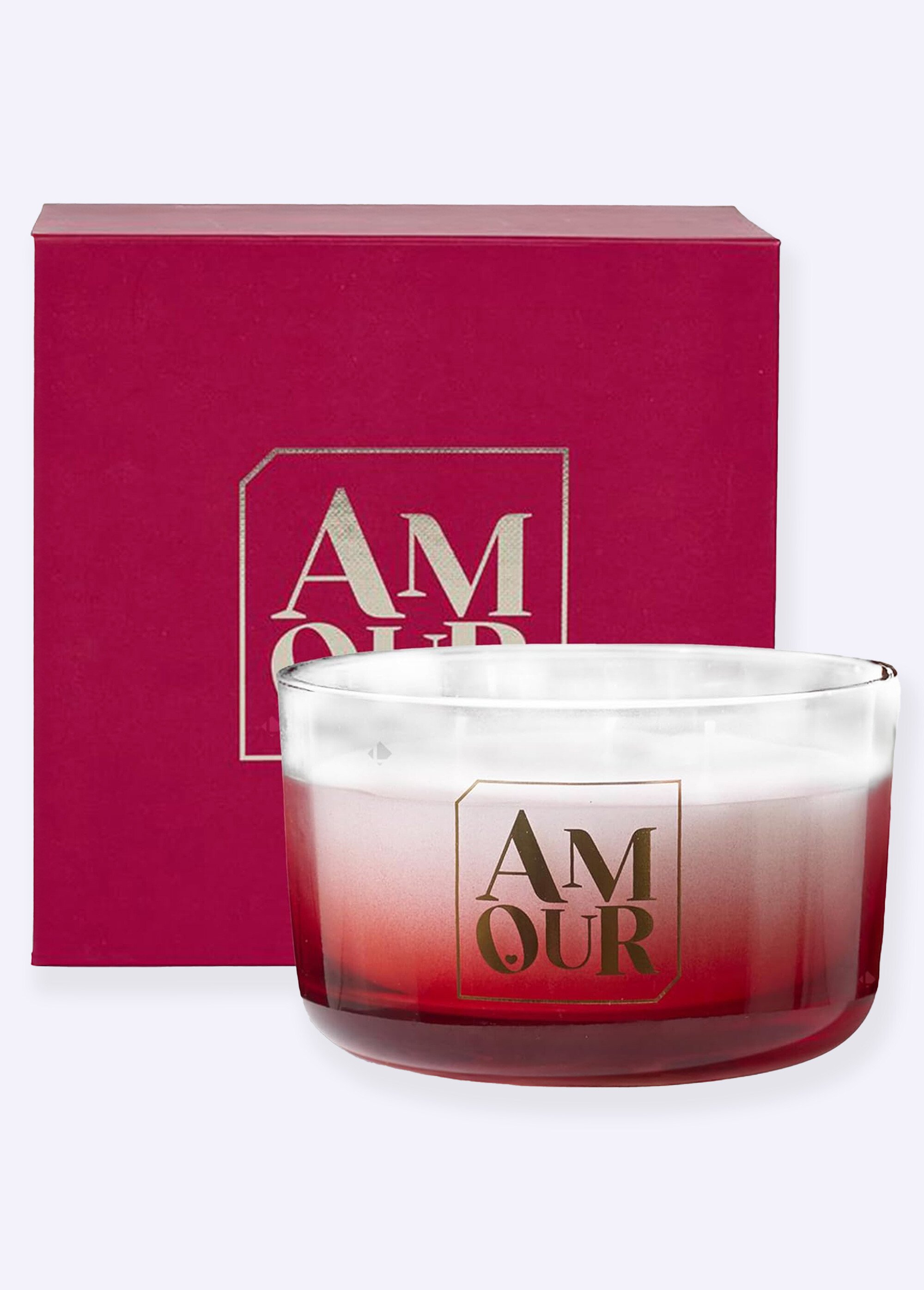 Bougie 3 mèches Amour + coffret
