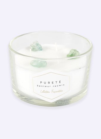 Bougie parfumée 3 mèches Pierres 7,8cm