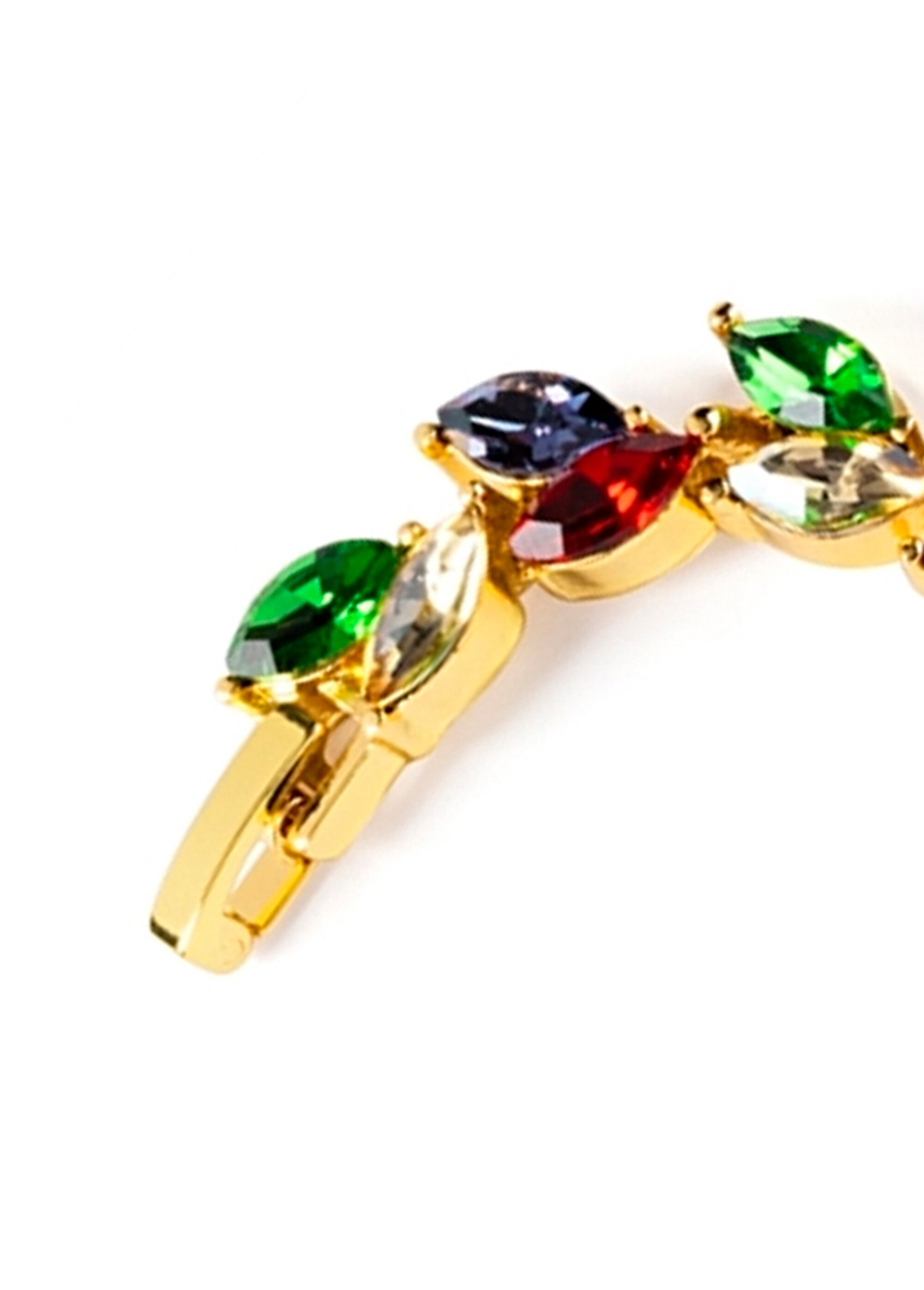 Bracelet magnétique feuilles multicolores