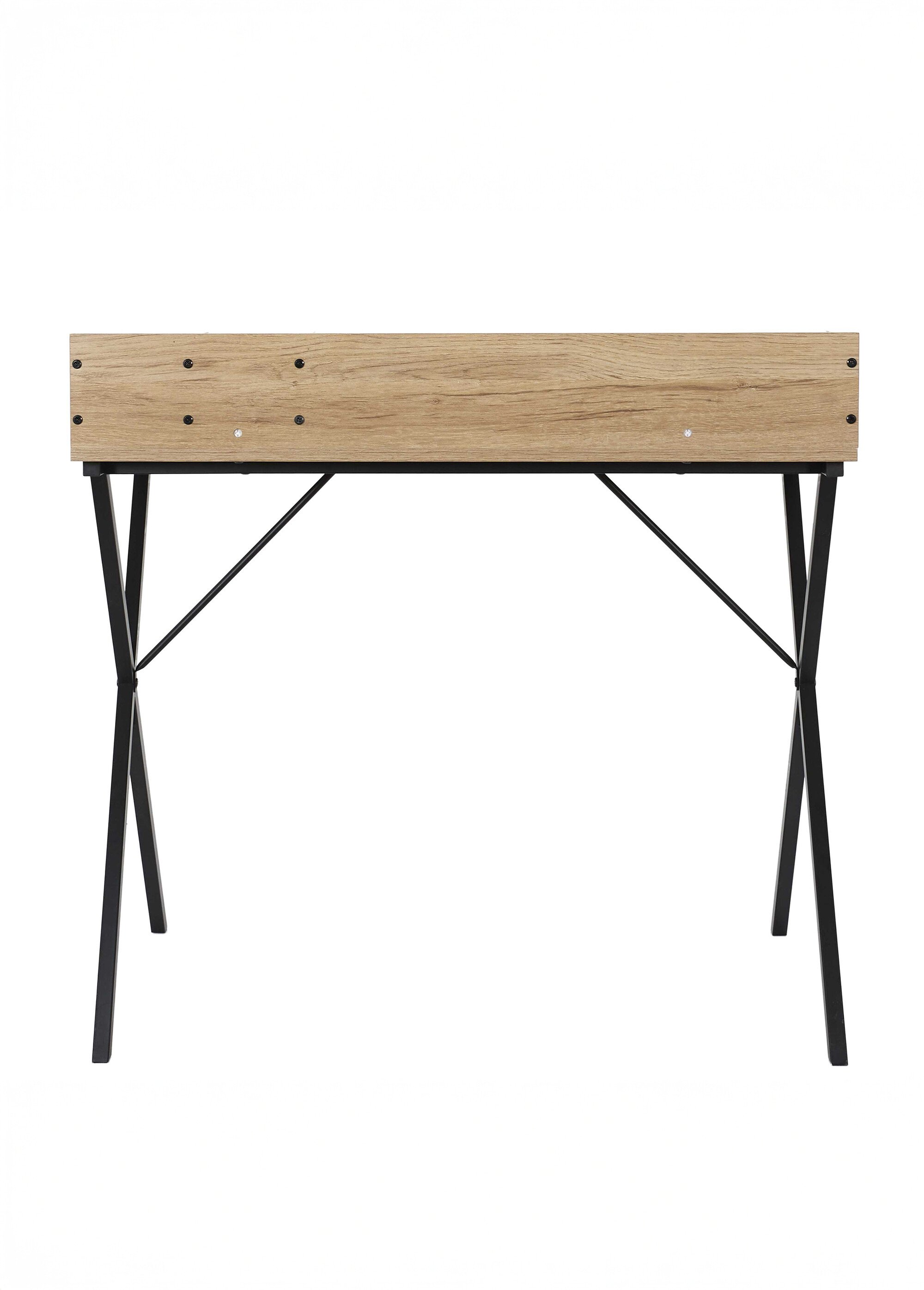 Bureau en métal et bois claustra