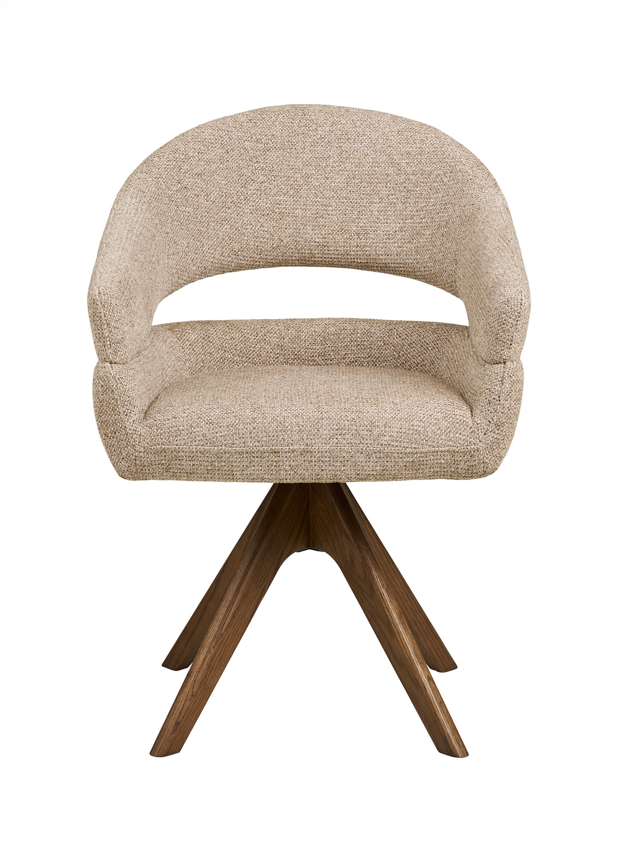 Chaise pivotante en tissu DOVER, 2S