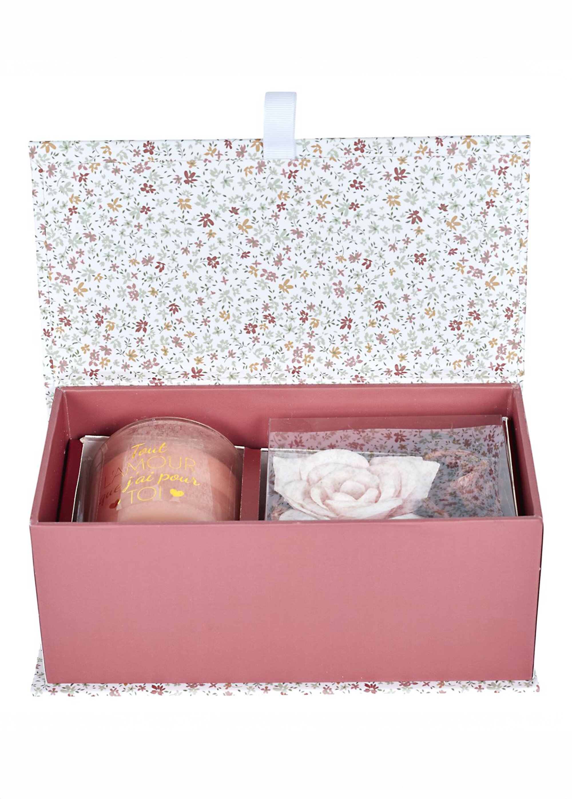 Coffret bougie parfumé + pot pourri