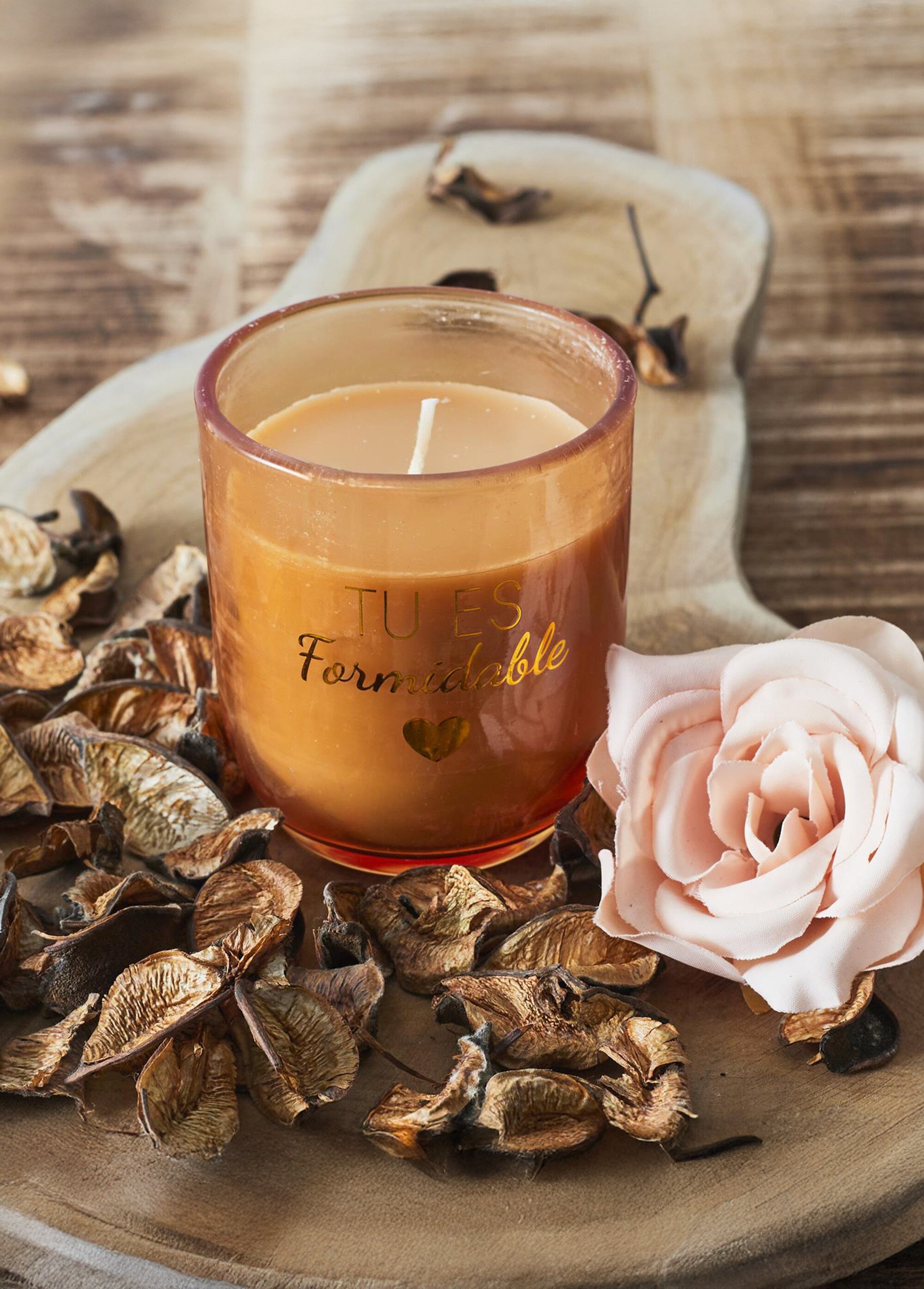 Coffret bougie parfumé + pot pourri Orange CMP-BO0103 SI1