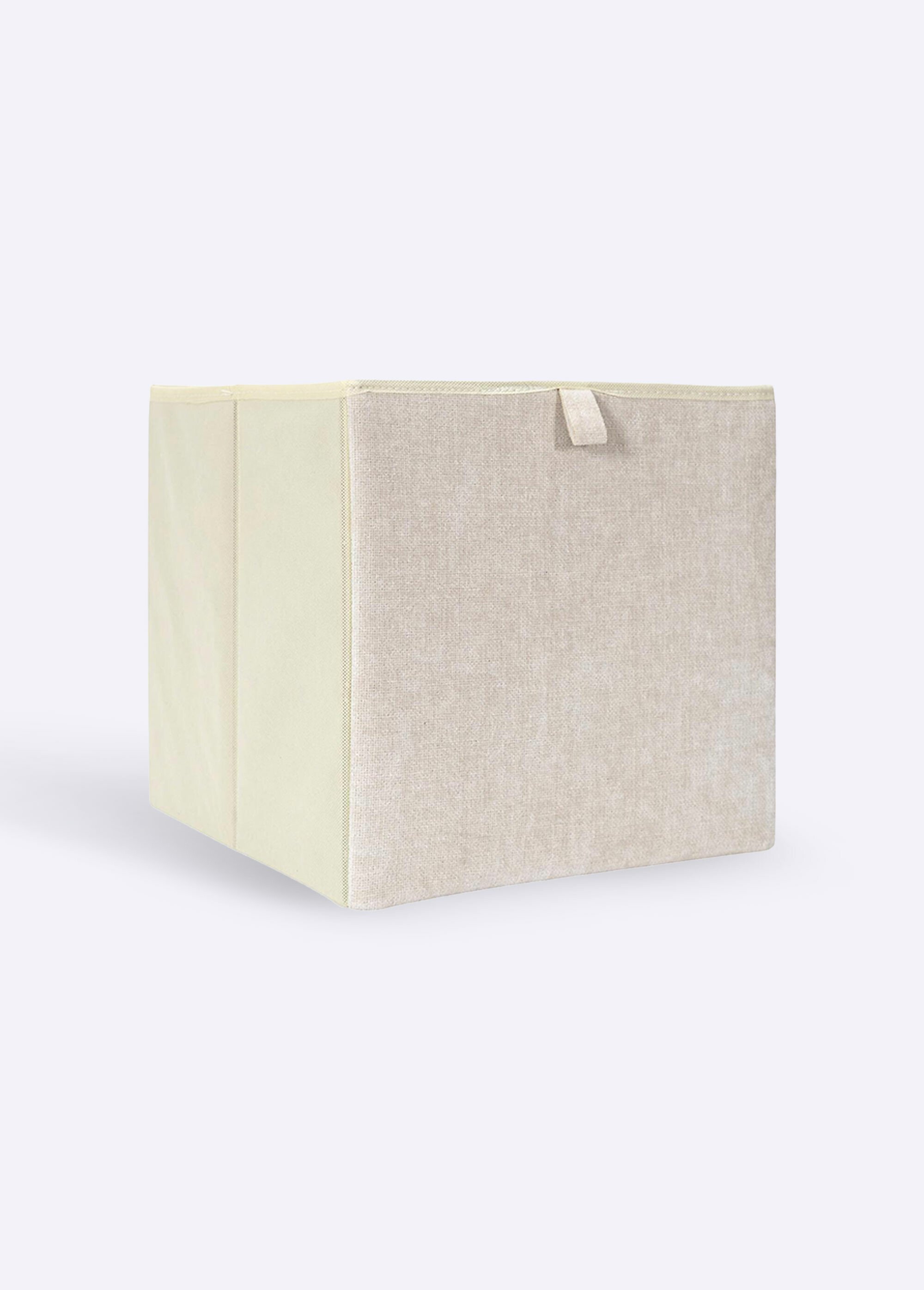 Cube de rangement pliable en tissu Beige CMP-HD7795 FA1