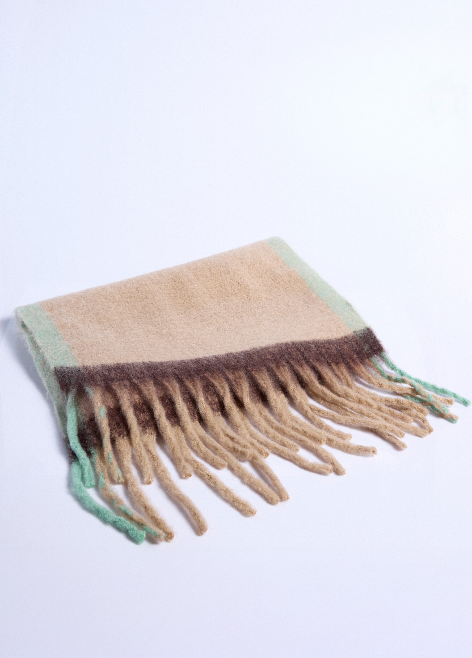 Echarpe longue multicolore fantaisie Femme Beige NES180LSW2532 FA1