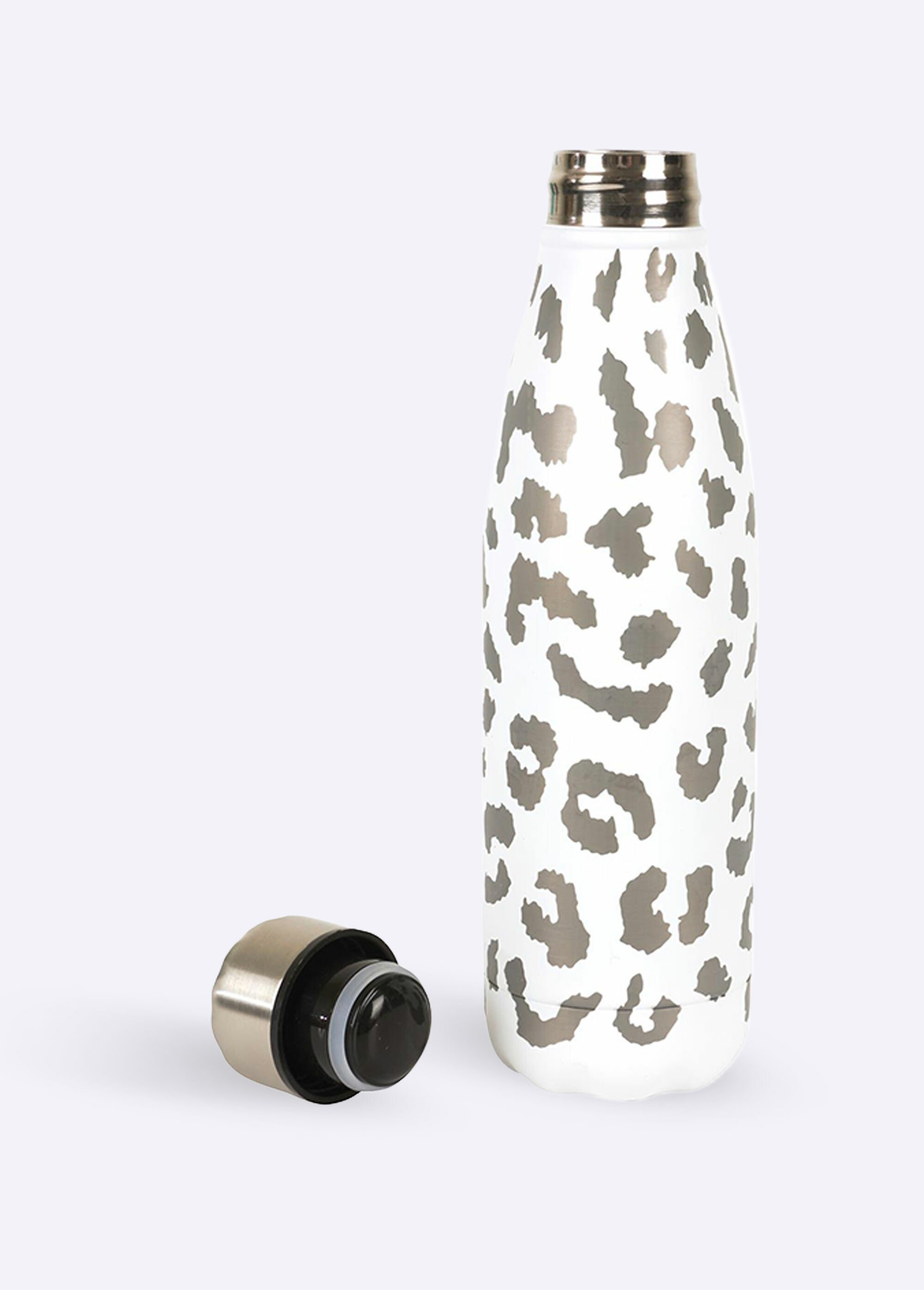 Gourde isotherme inox décor léopard