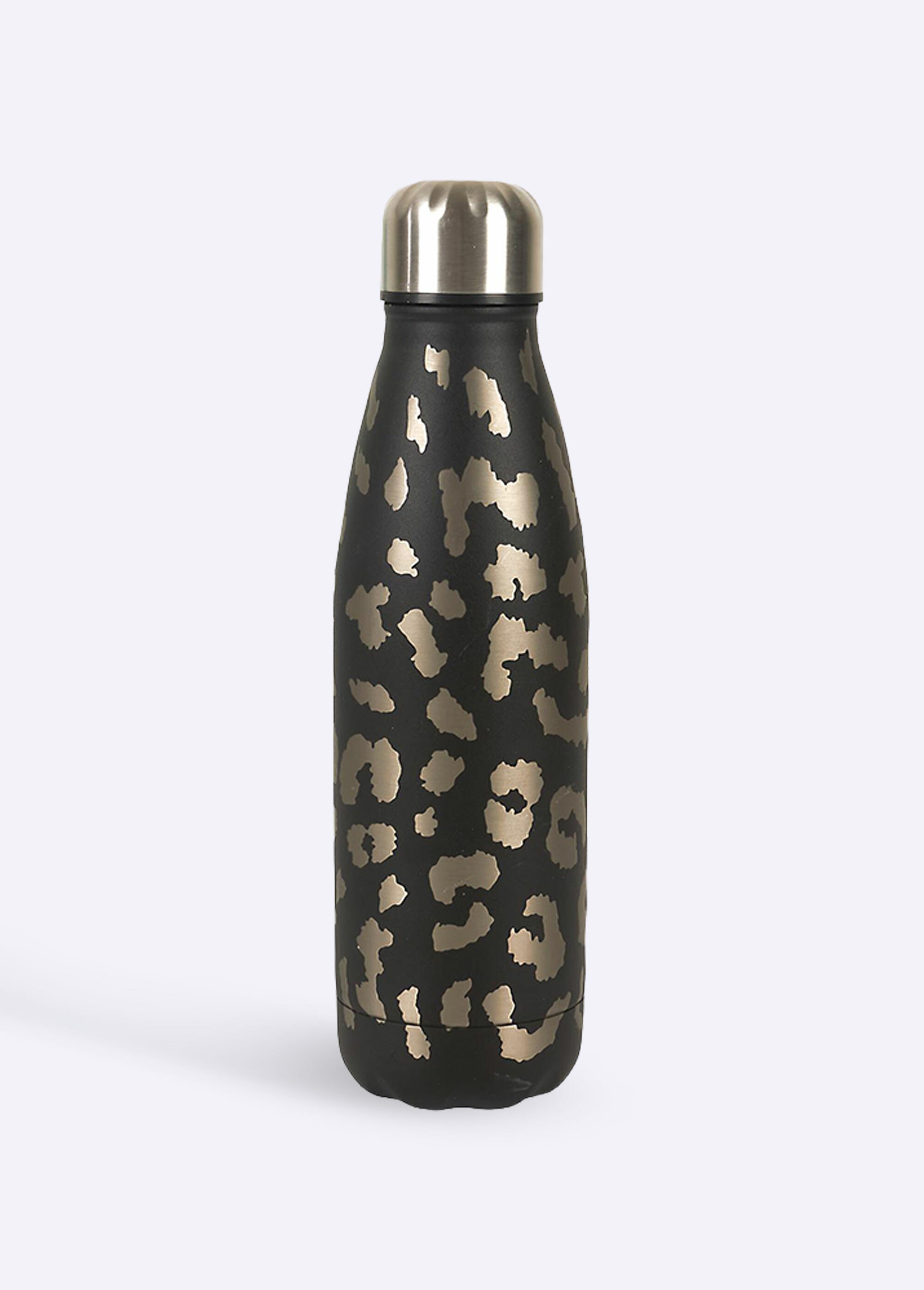 Gourde isotherme inox décor léopard