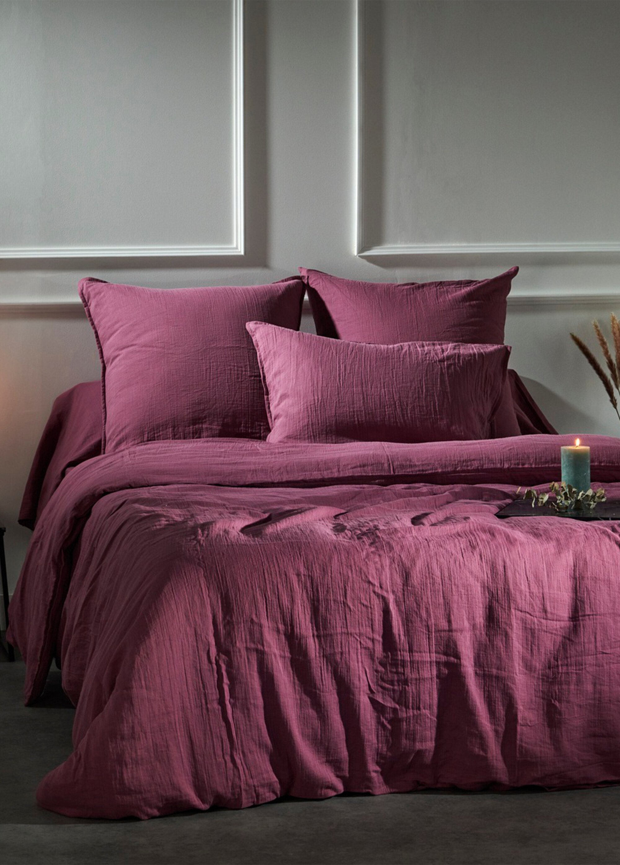 Drap housse gaze de coton uni, Gaze