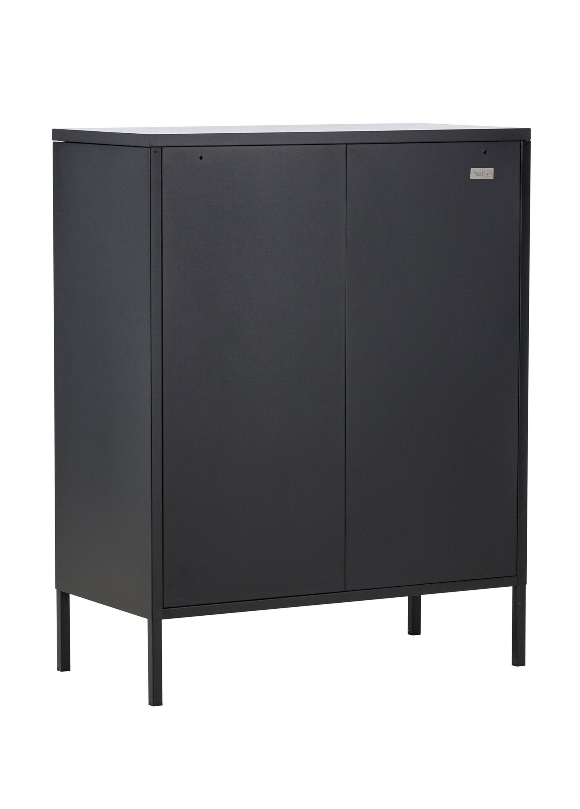 Meuble bas à portes grillagées, foncé