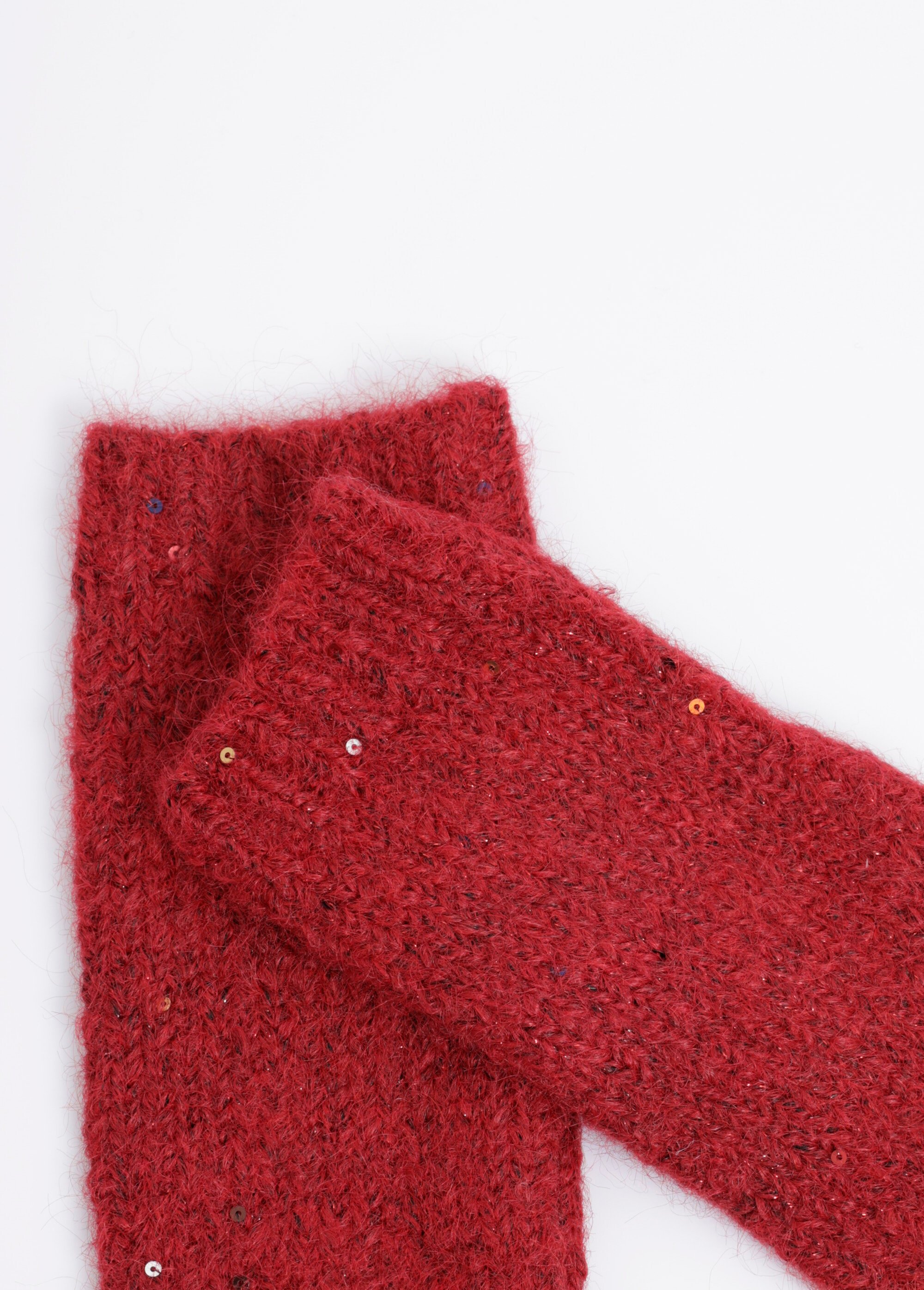 Mitaines maille brillante avec sequins