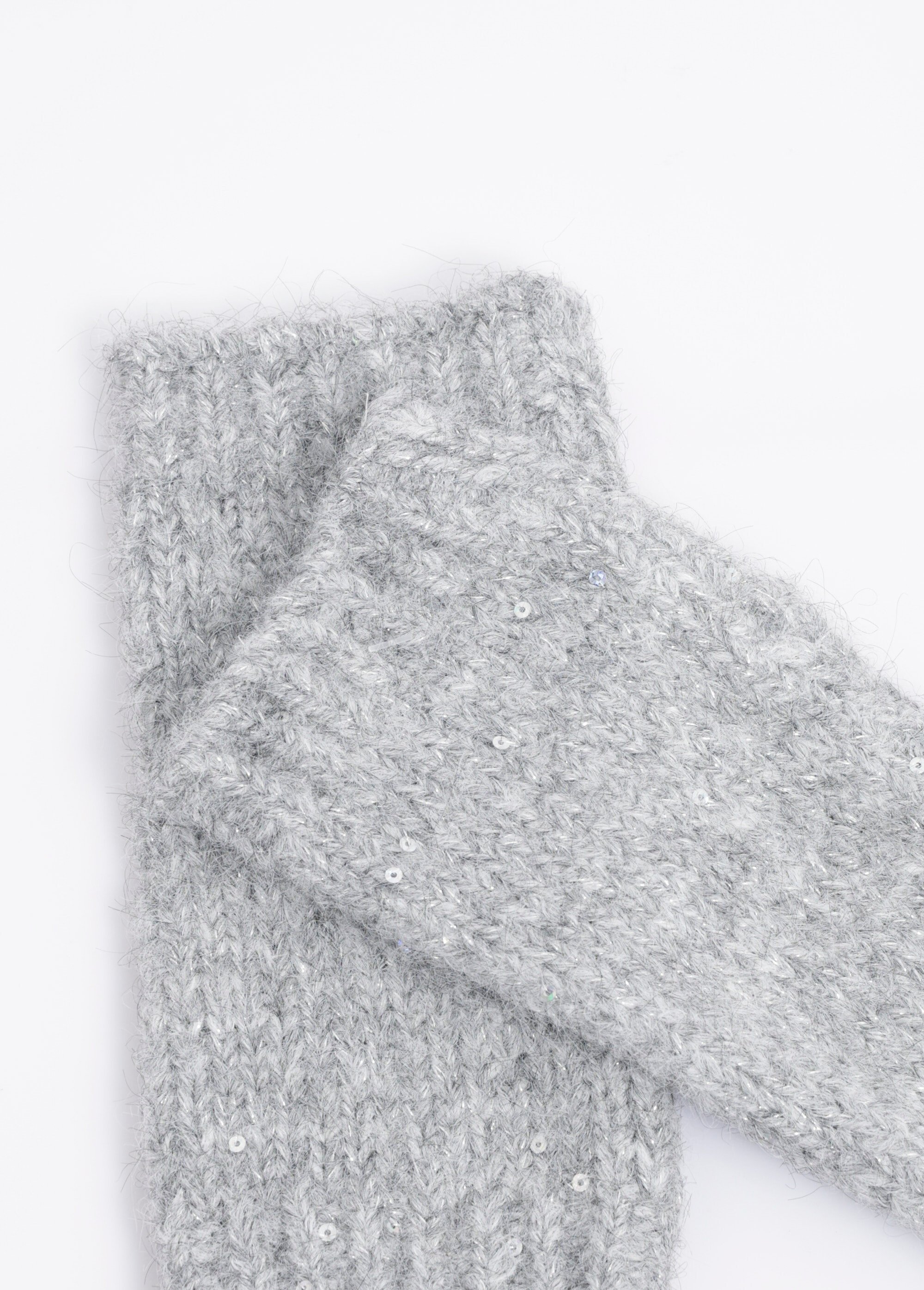 Mitaines maille brillante avec sequins