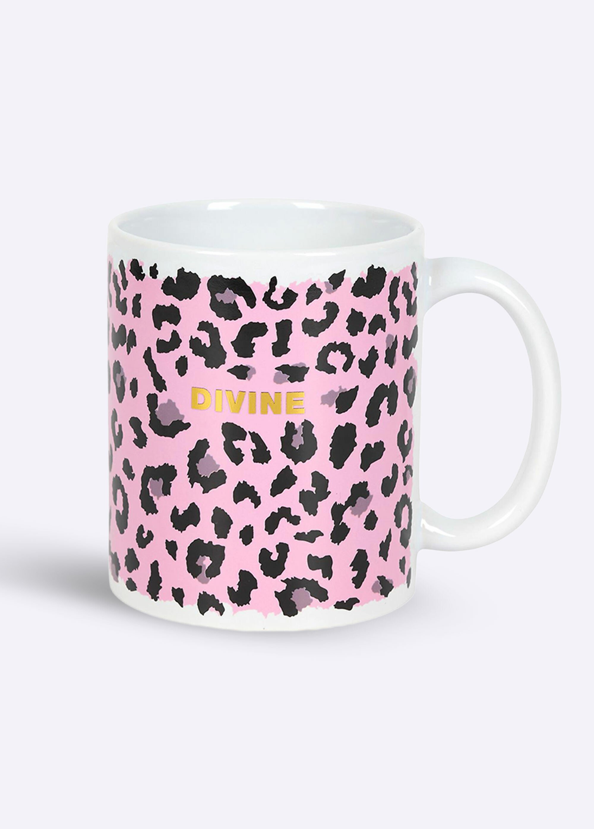 Mug céramique à message motif léopard Rose CMP-KA0749 FA1