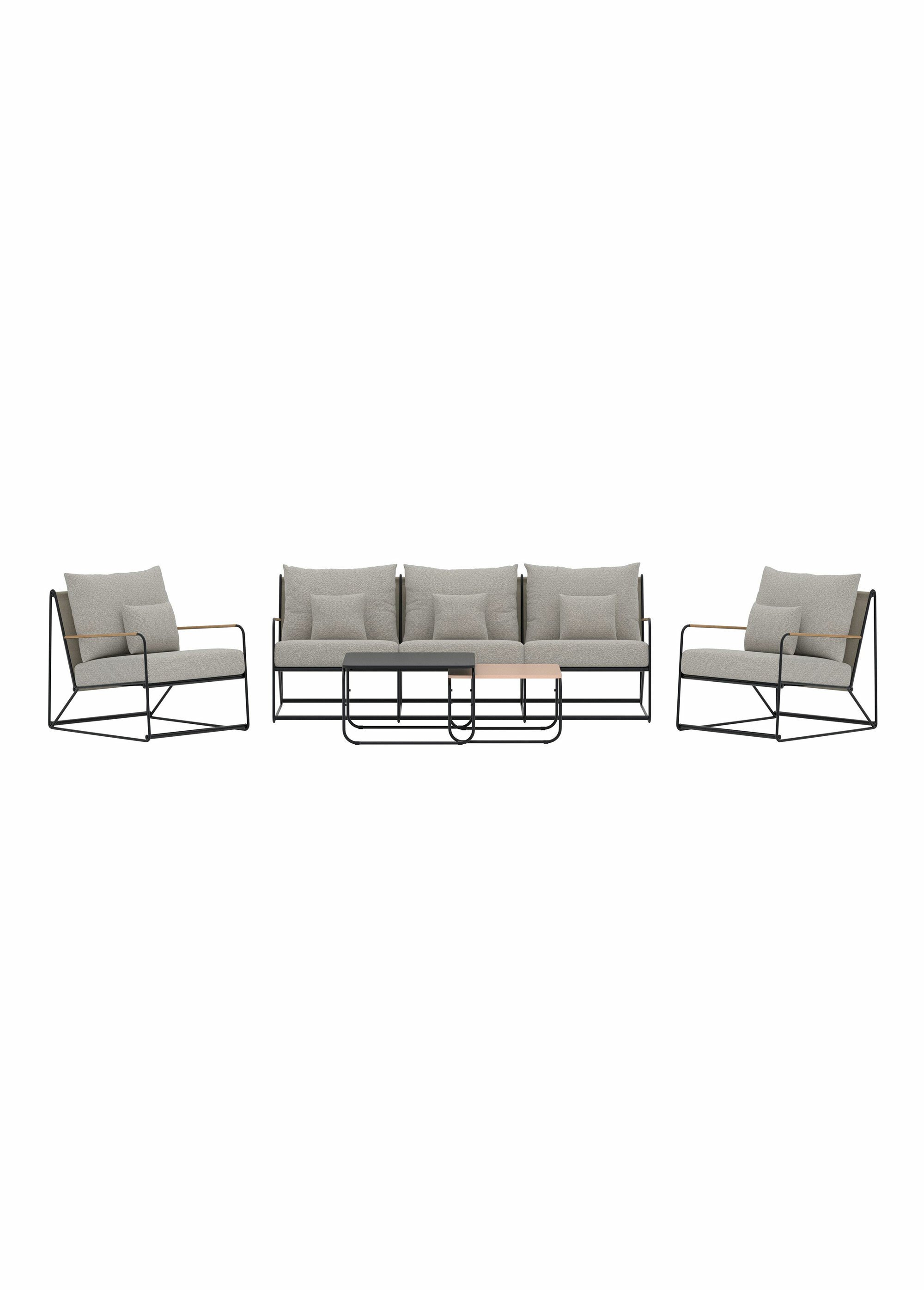Set outdoor 5 places + 2 tables, V2