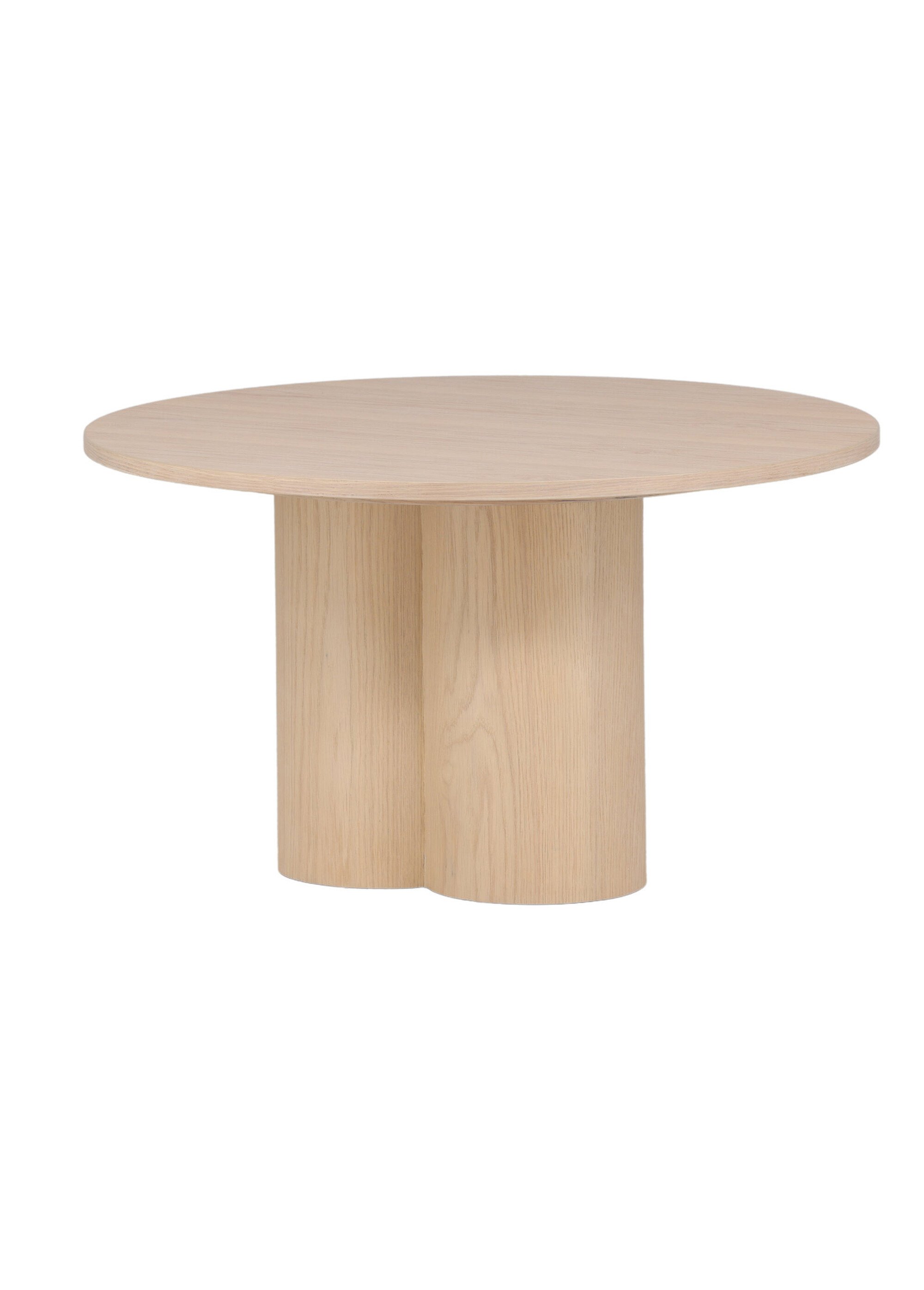 Table basse bois clair, pied fantaisie
