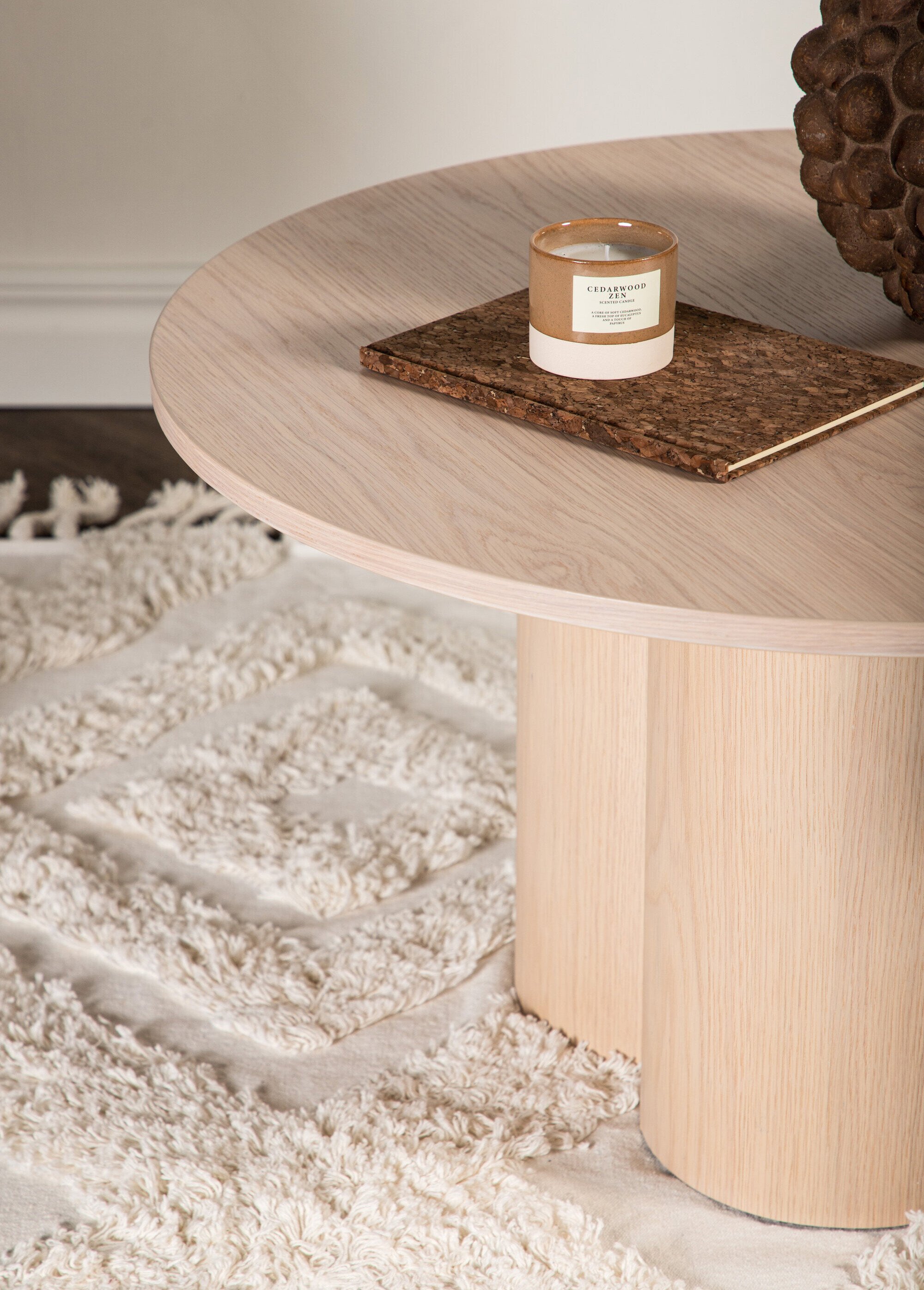 Table basse bois clair, pied fantaisie BLANCHI VEN-15009-101 SI2