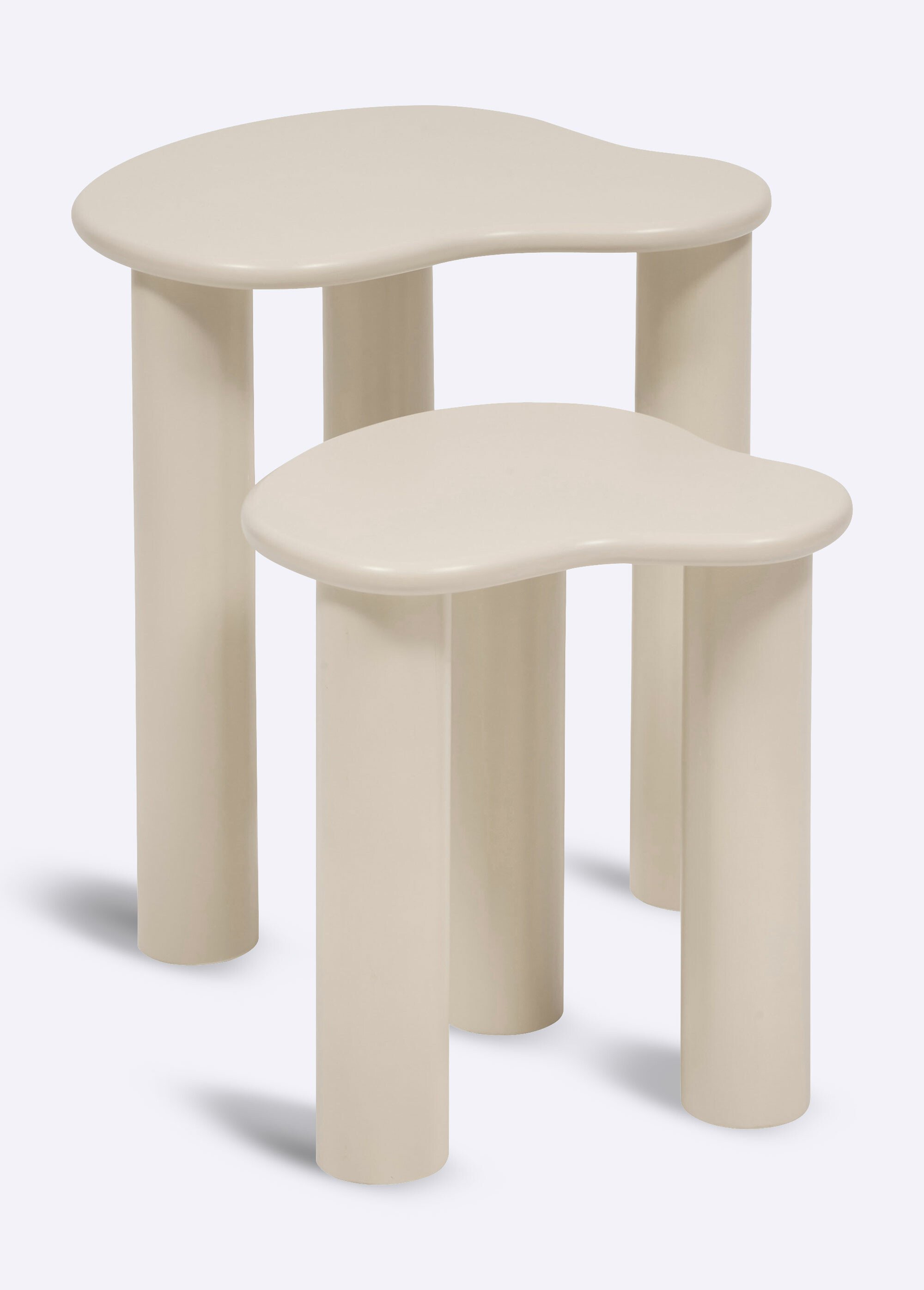 Tables gigognes de formes organiques BEIGE JJA-206090 FA1