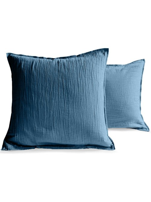 Taie gaze de coton uni GAZE Bleu GAZE-COT-TAIE DE4