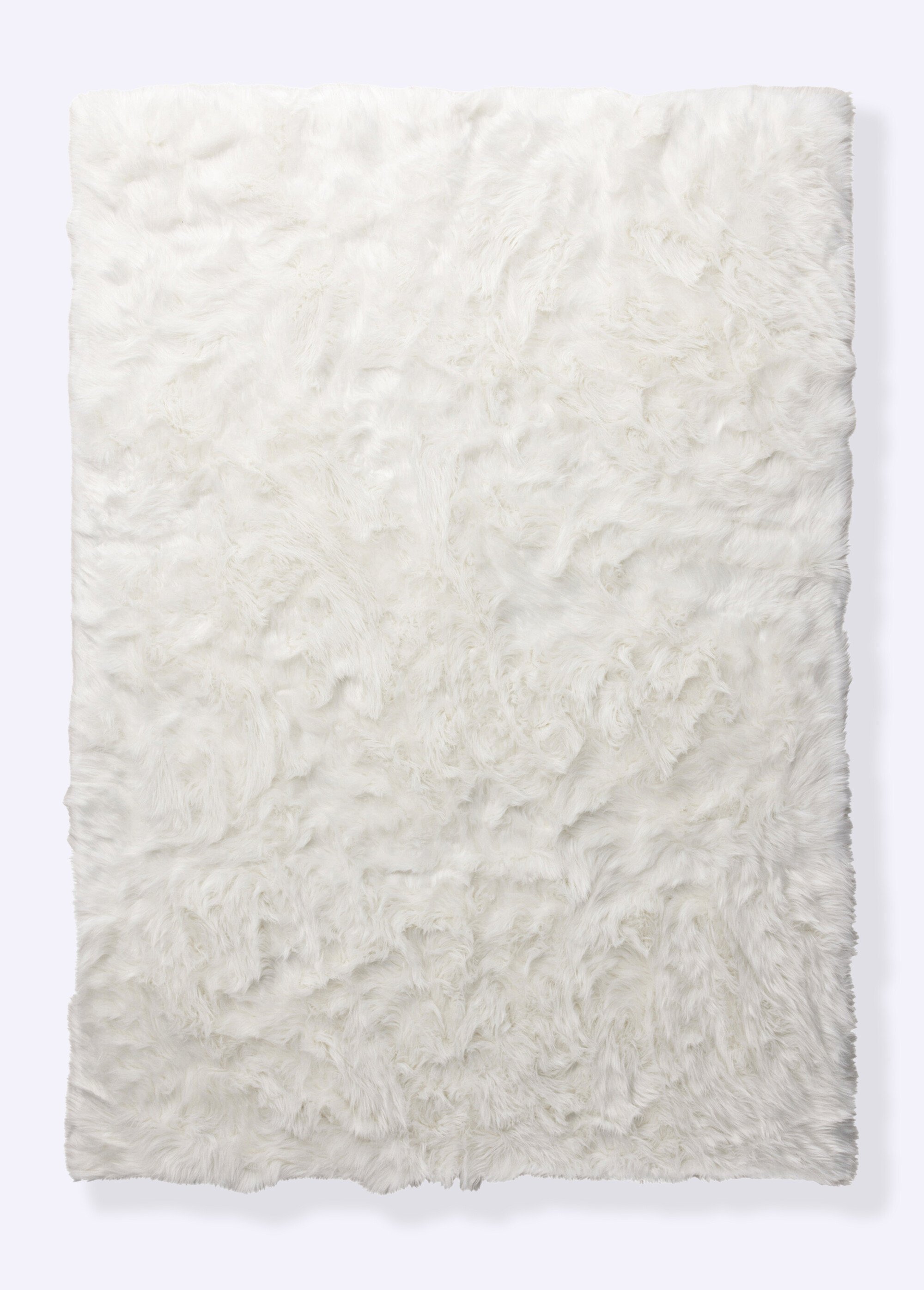 Tapis fausse fourrure claire 2,3 x 1,6m Blanc VEN-20010-101 FA1