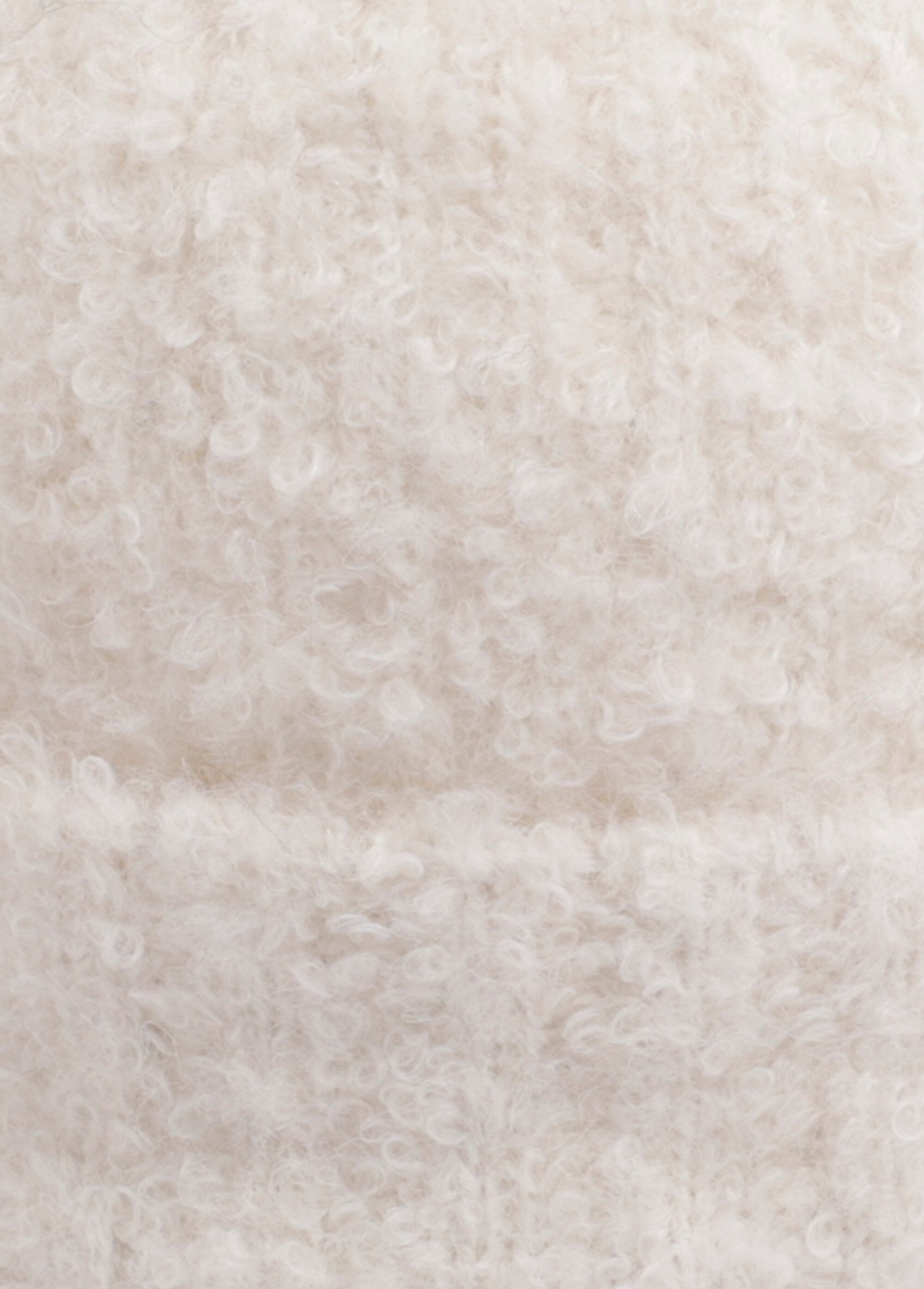 Bonnet cotelé en maille mousseuse Femme Blanc NES180LSHW2513 DE1