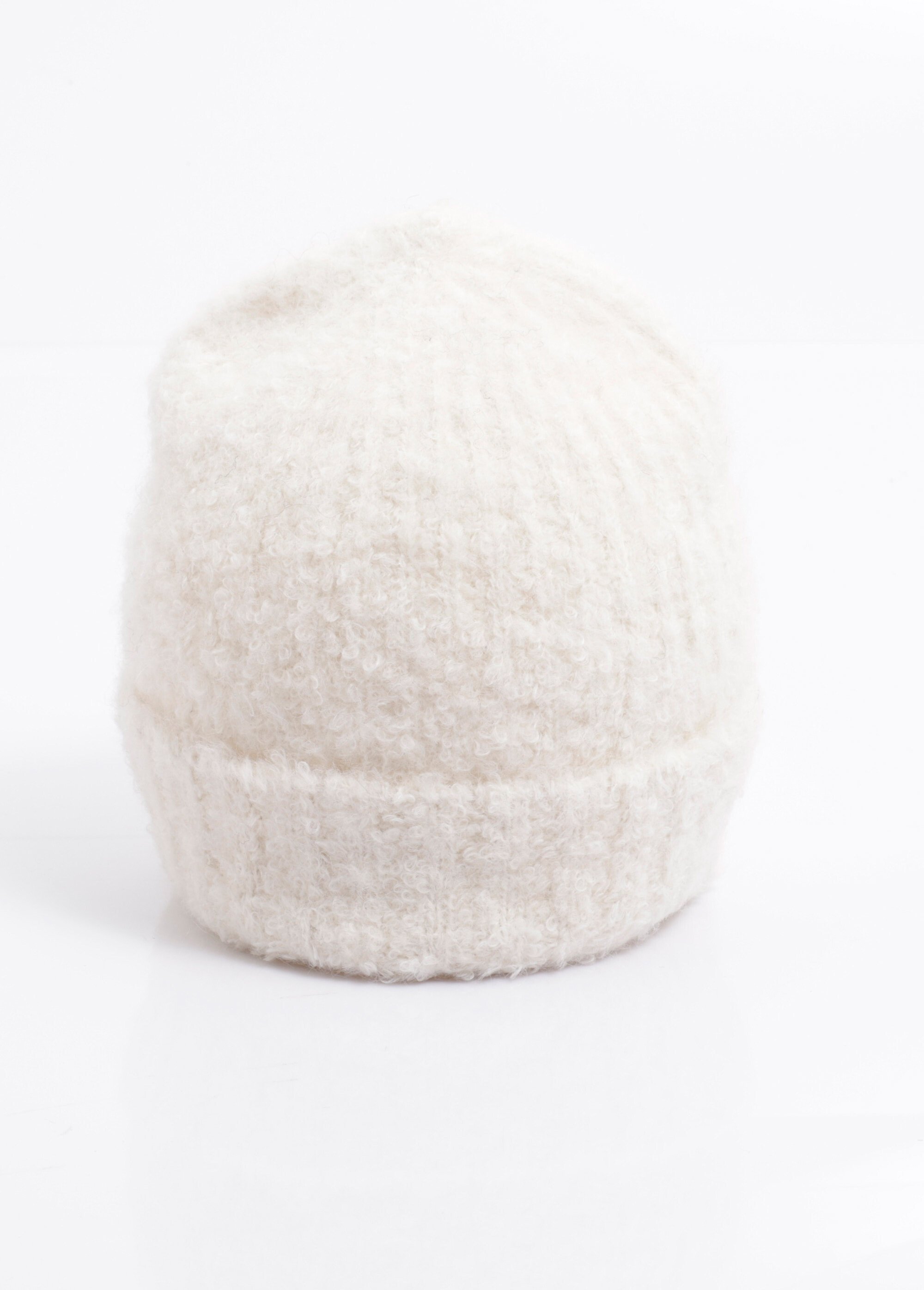 Bonnet cotelé en maille mousseuse