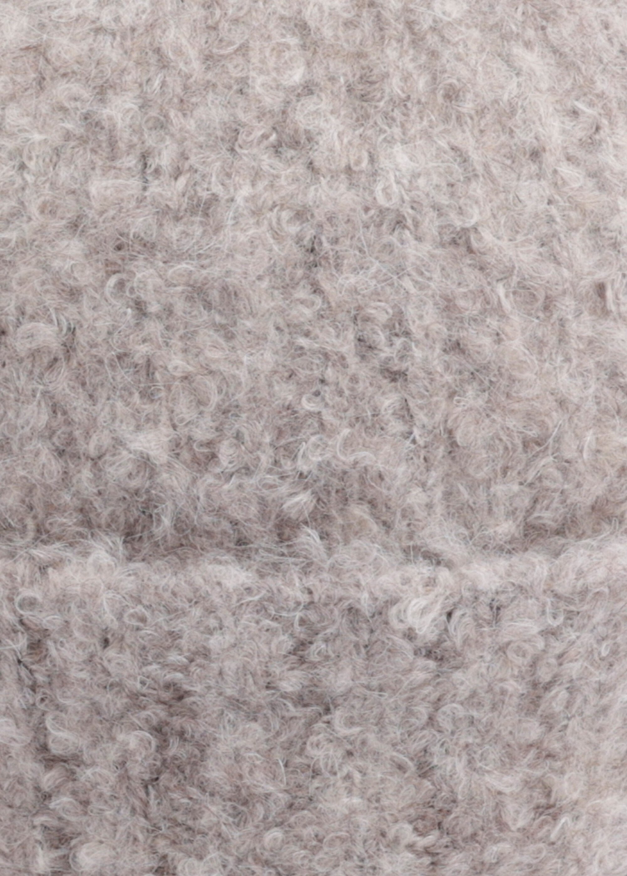 Bonnet cotelé en maille mousseuse Femme Marron NES180LSHW2513 DE1