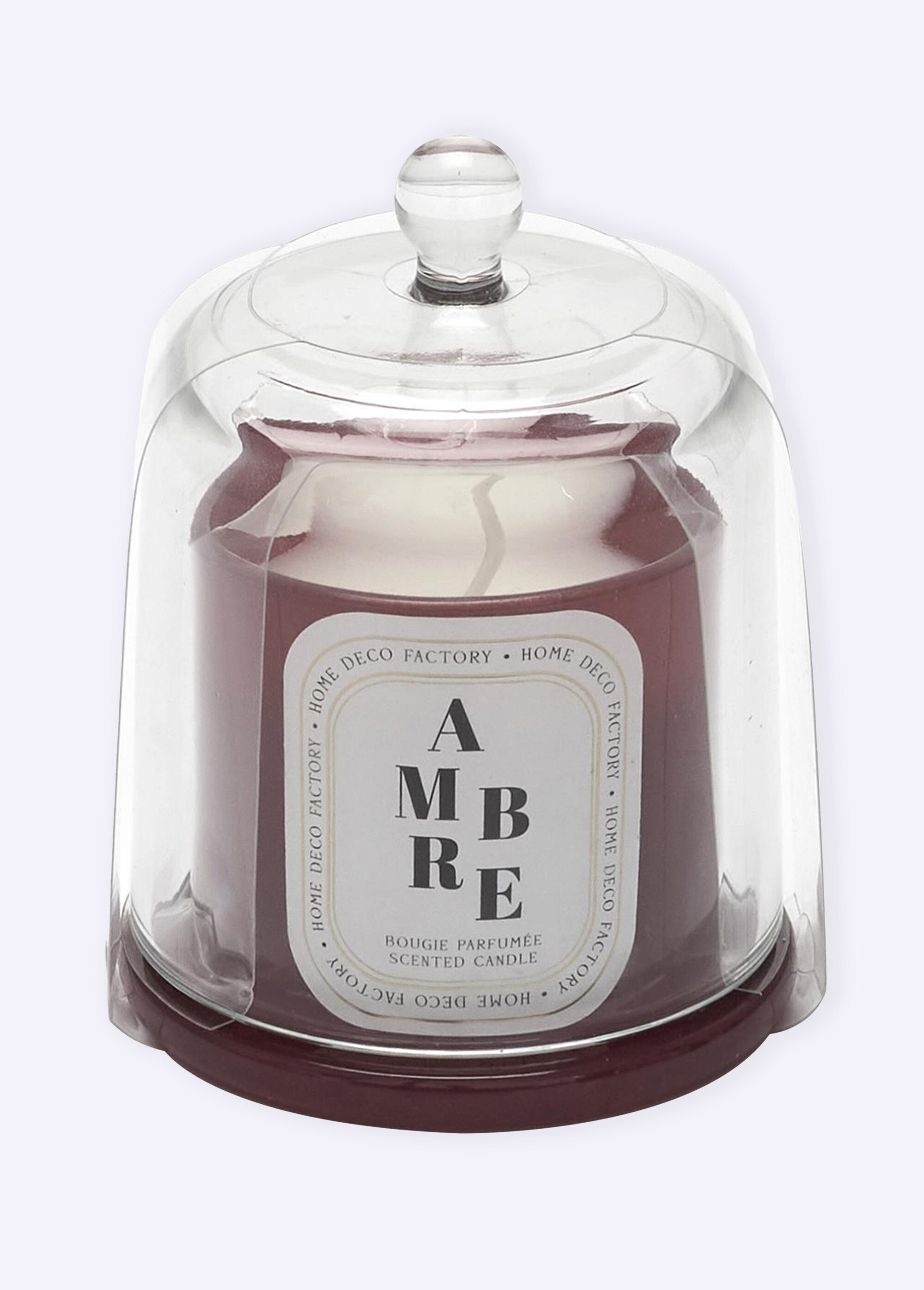 Bougie bijou surprise + cloche verre AMBRE CMP-BO5465 FA1