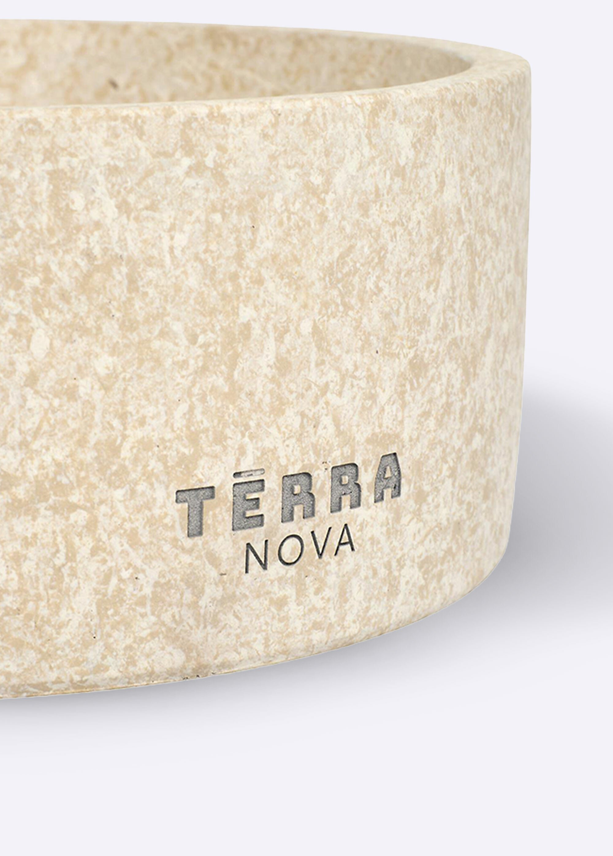 Bougie parfumée 4 mèches contenant béton Beige CMP-BO0206 DE1