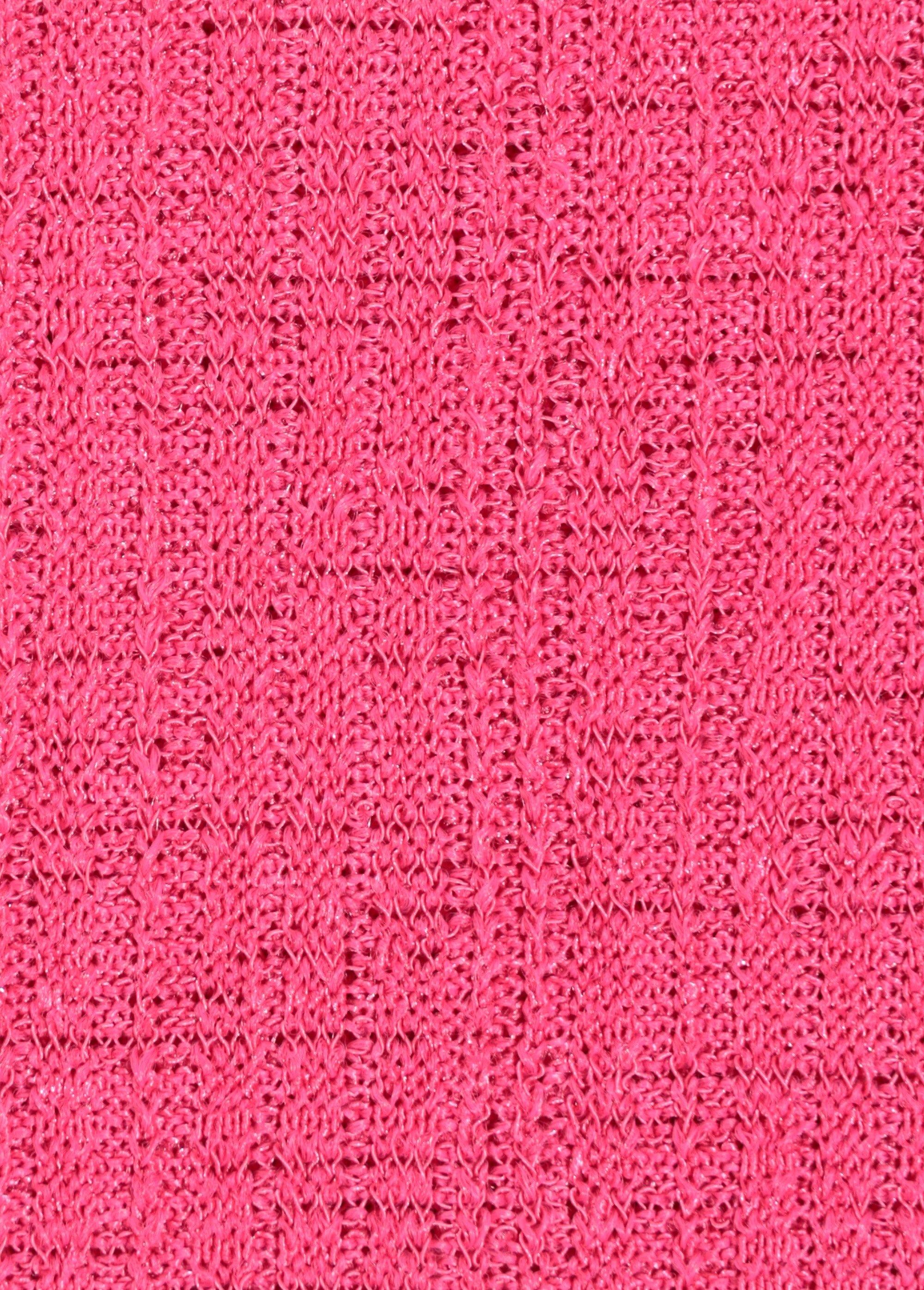 Coupon tissu jersey texturé, azalée ROSE COT150228 DE2