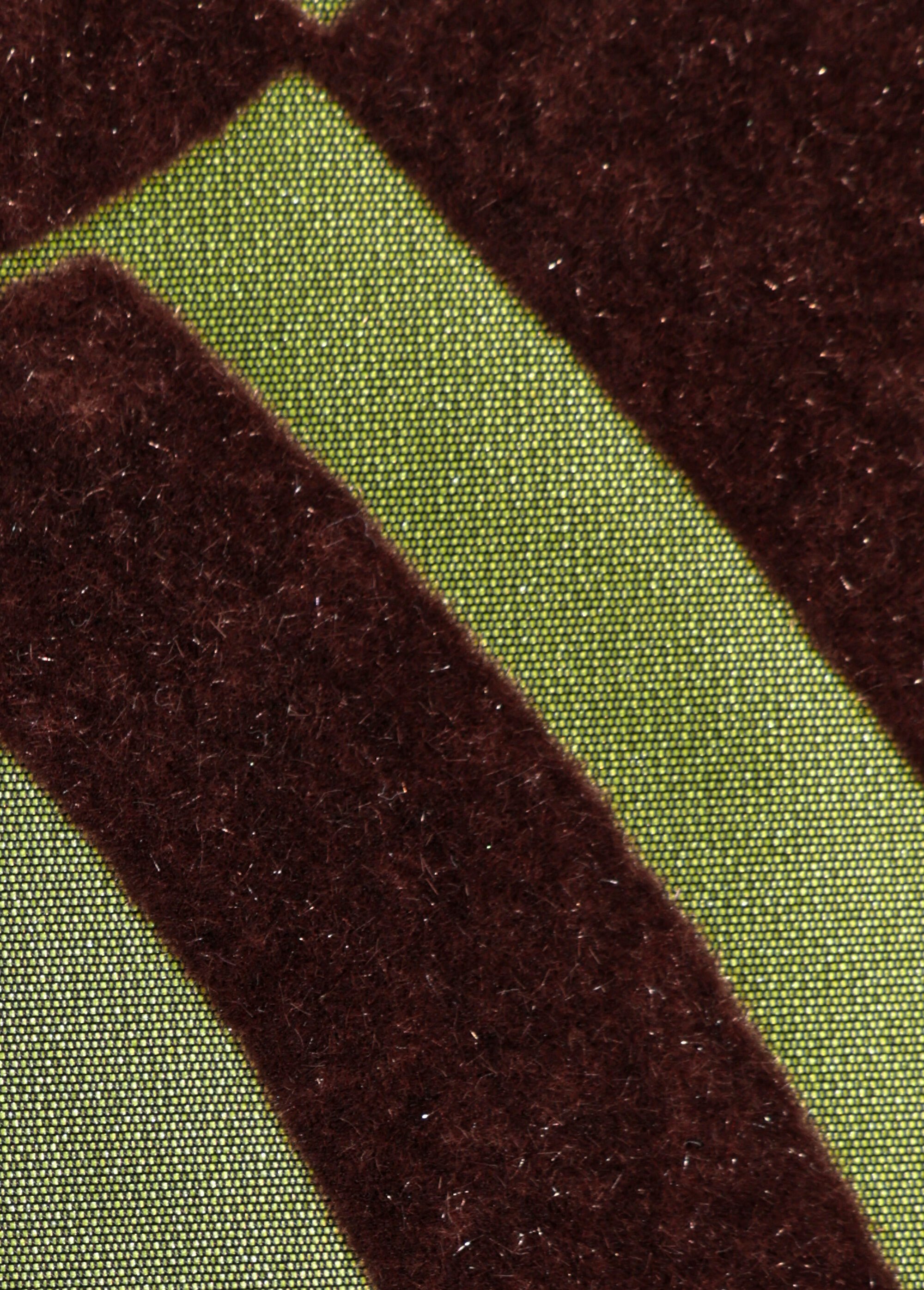 Coupon tissu taffetas déco, baroque OLIVE ET CHOCO COT148556 DE2