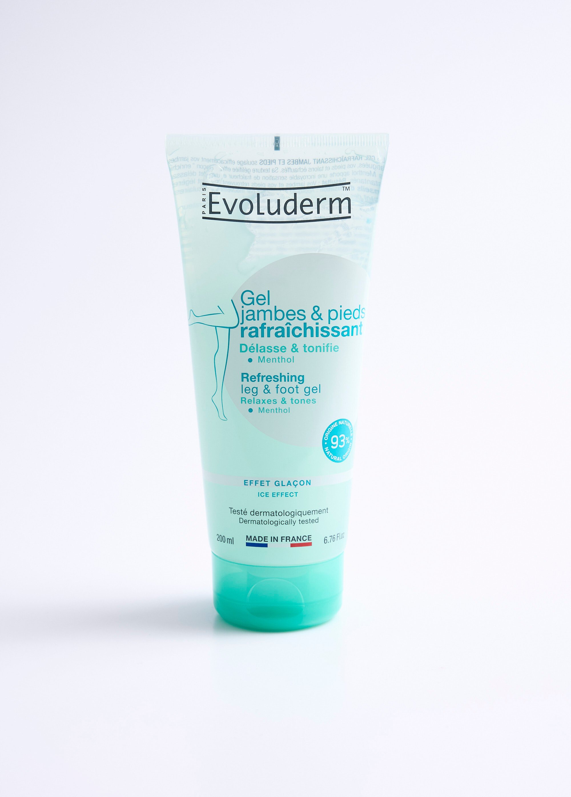 Gel rafraîchissant menthol jambes et pieds