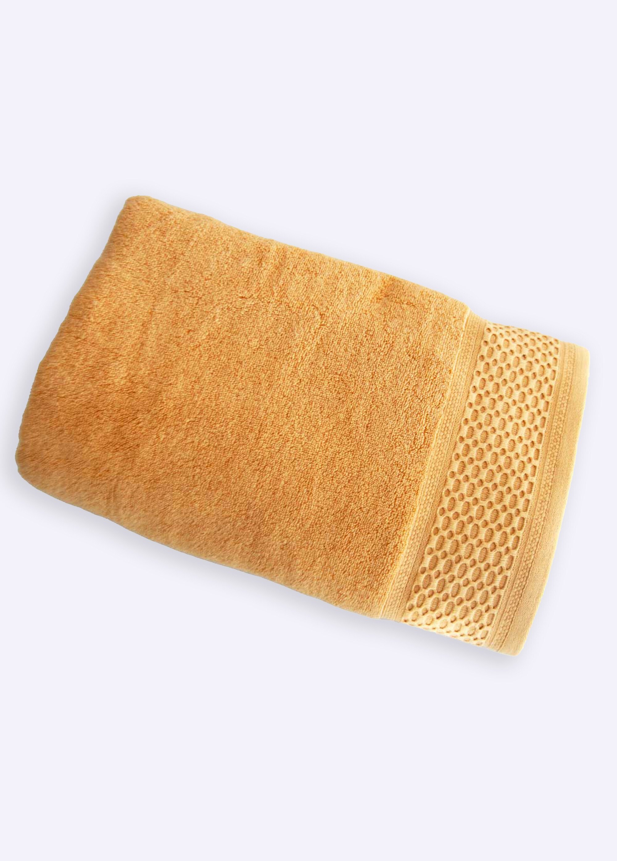 Ligne de linge de bain pur coton épais Jaune RIGOLETO FA1