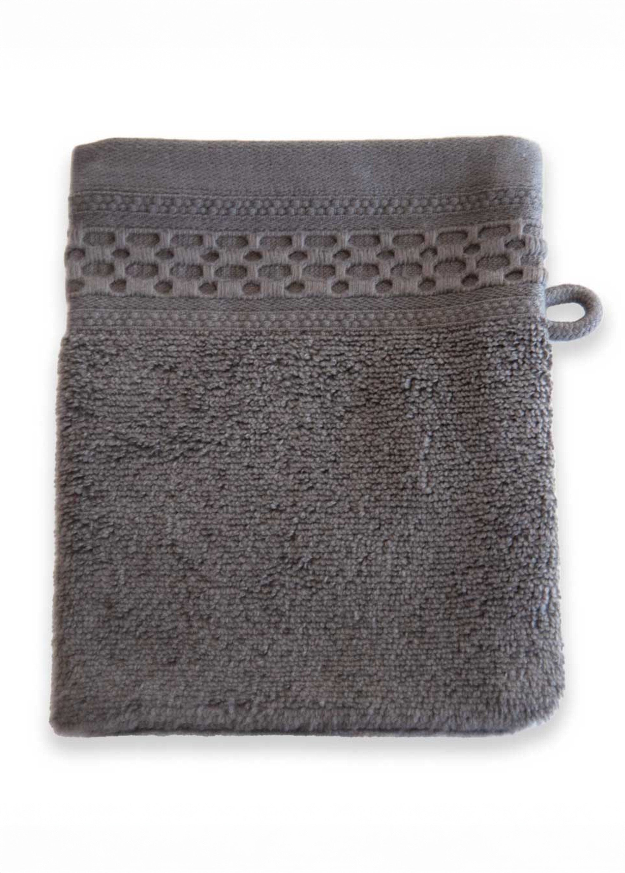 Ligne de linge de bain pur coton épais Gris RIGOLETO DE2