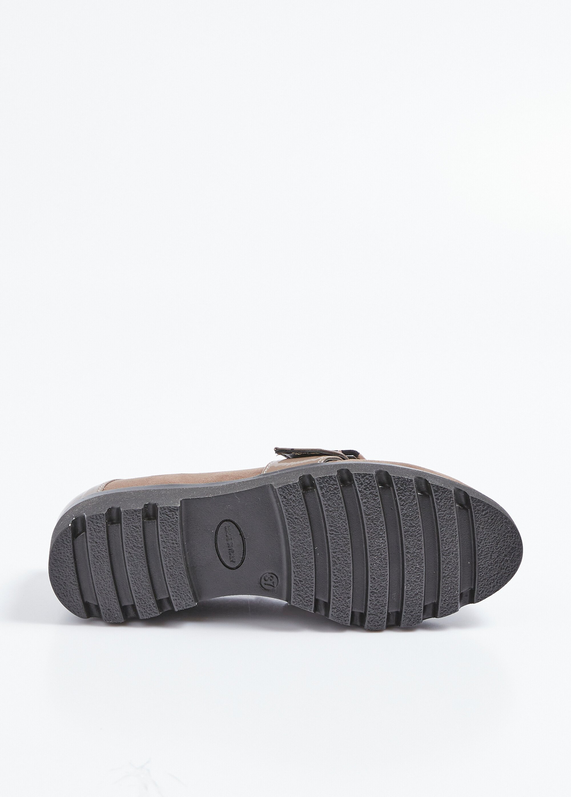 Mocassins semelle crantée élastiqués largeur confort Femme Marron OMBOUCLE UN1