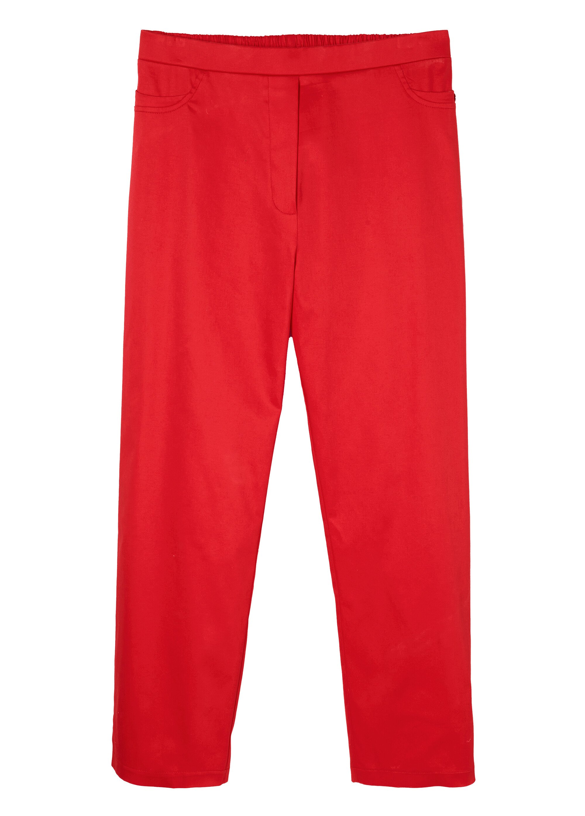 Pantacourt taille semi élastiquée satin