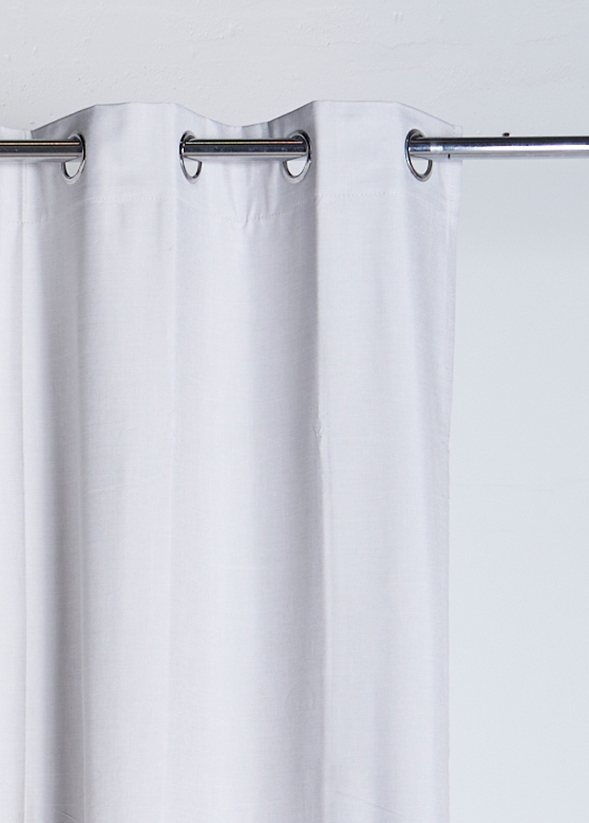 Rideau occultant chiné 1 panneau, œillets