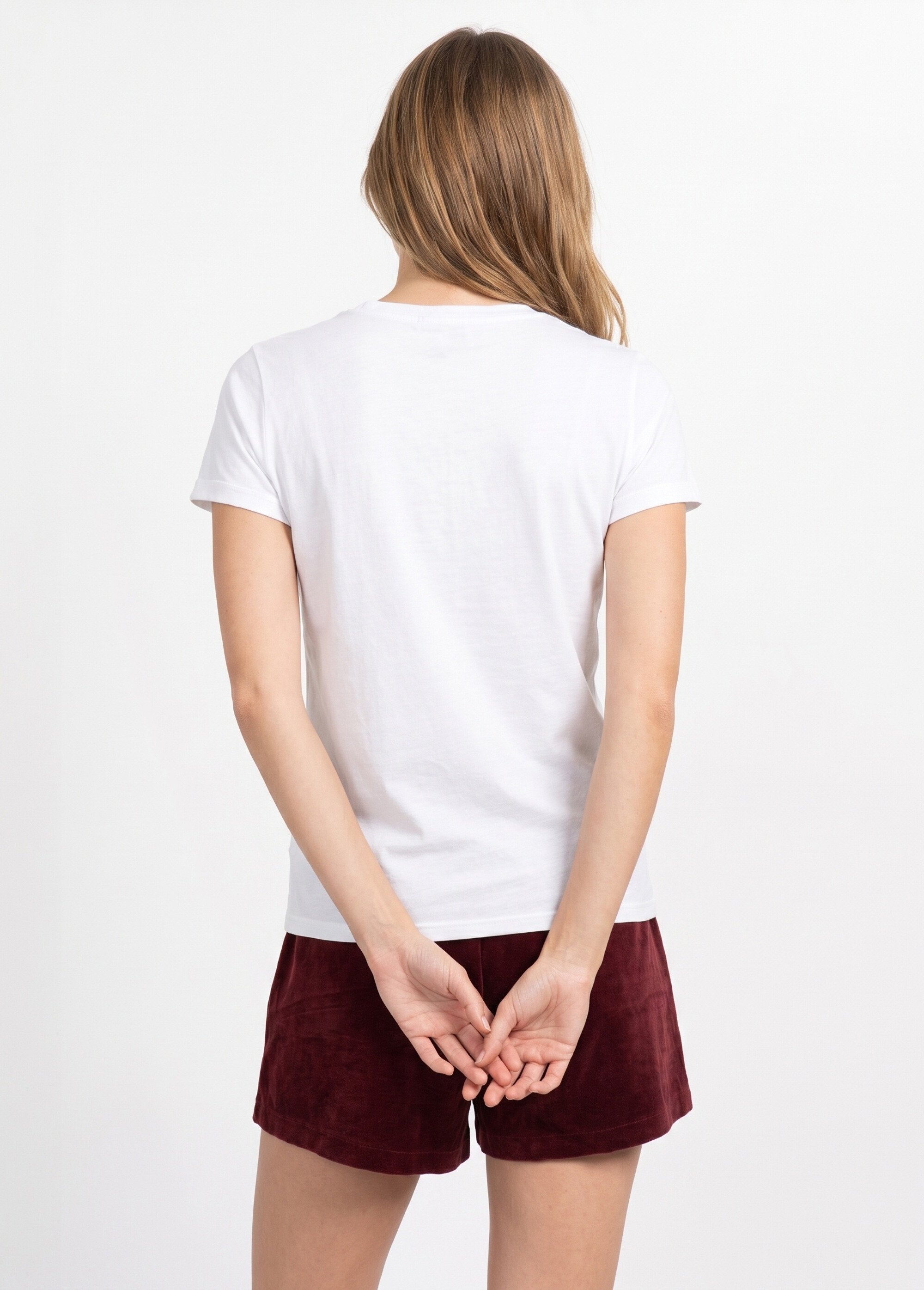 T-shirt manches courtes broderie coeur