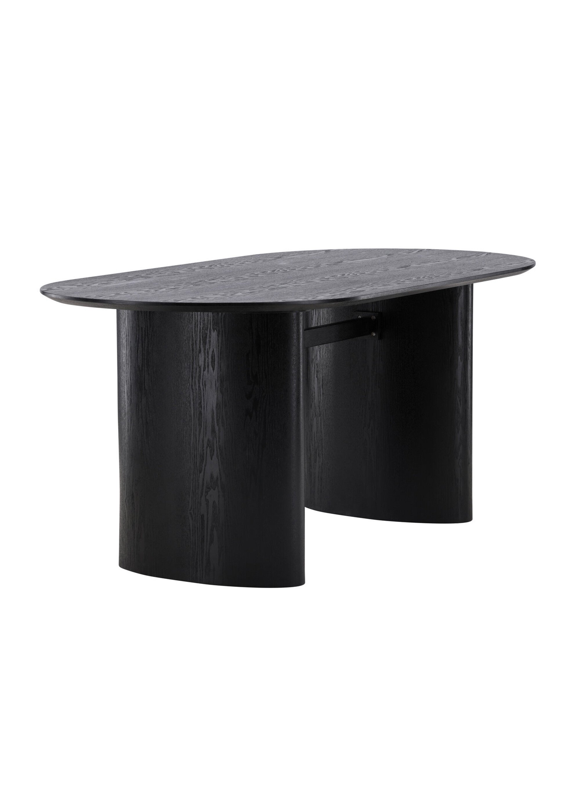 Table à manger ovale bois, pieds ovales