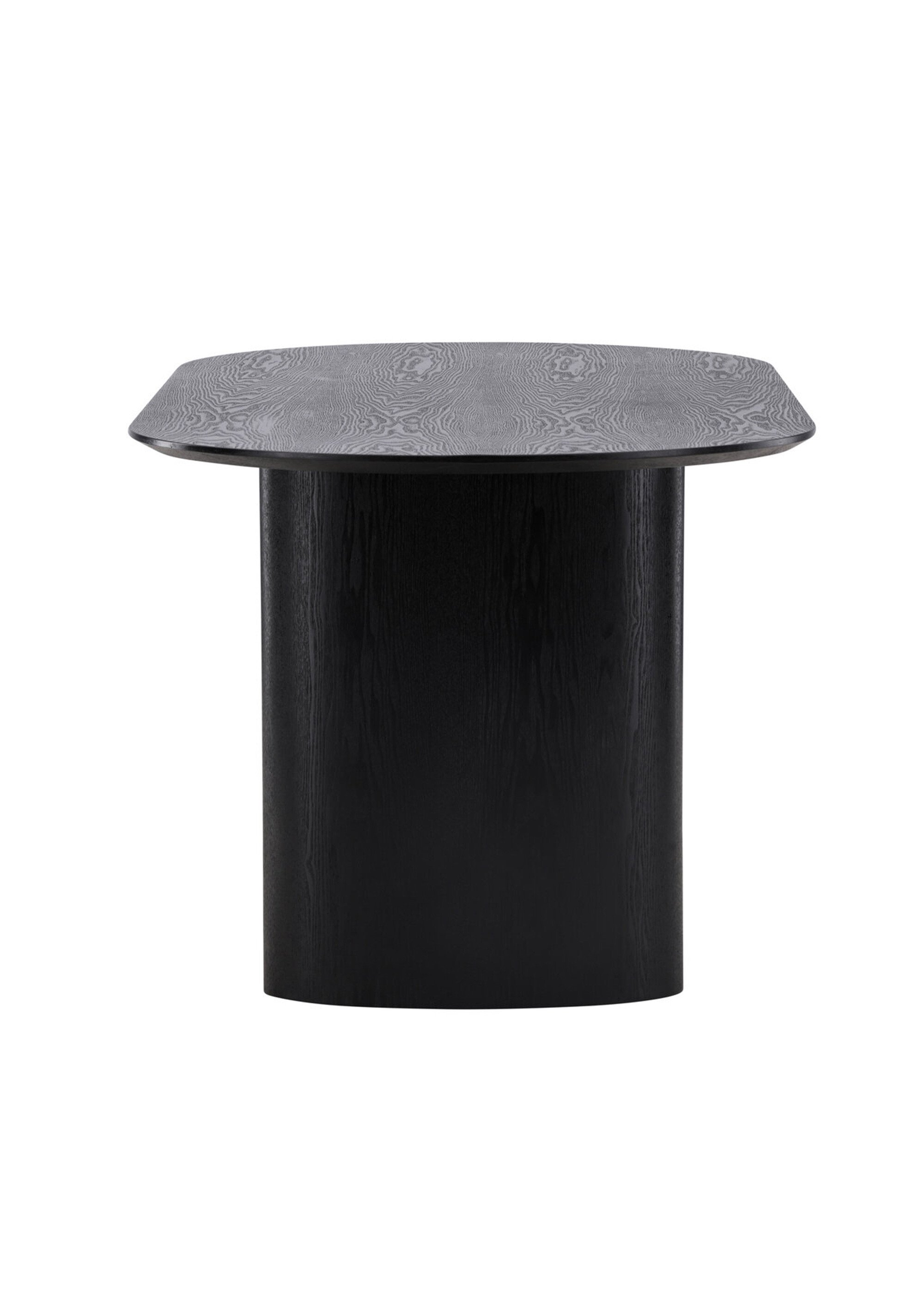 Table à manger ovale bois, pieds ovales NOIR VEN-18907-881 DE2