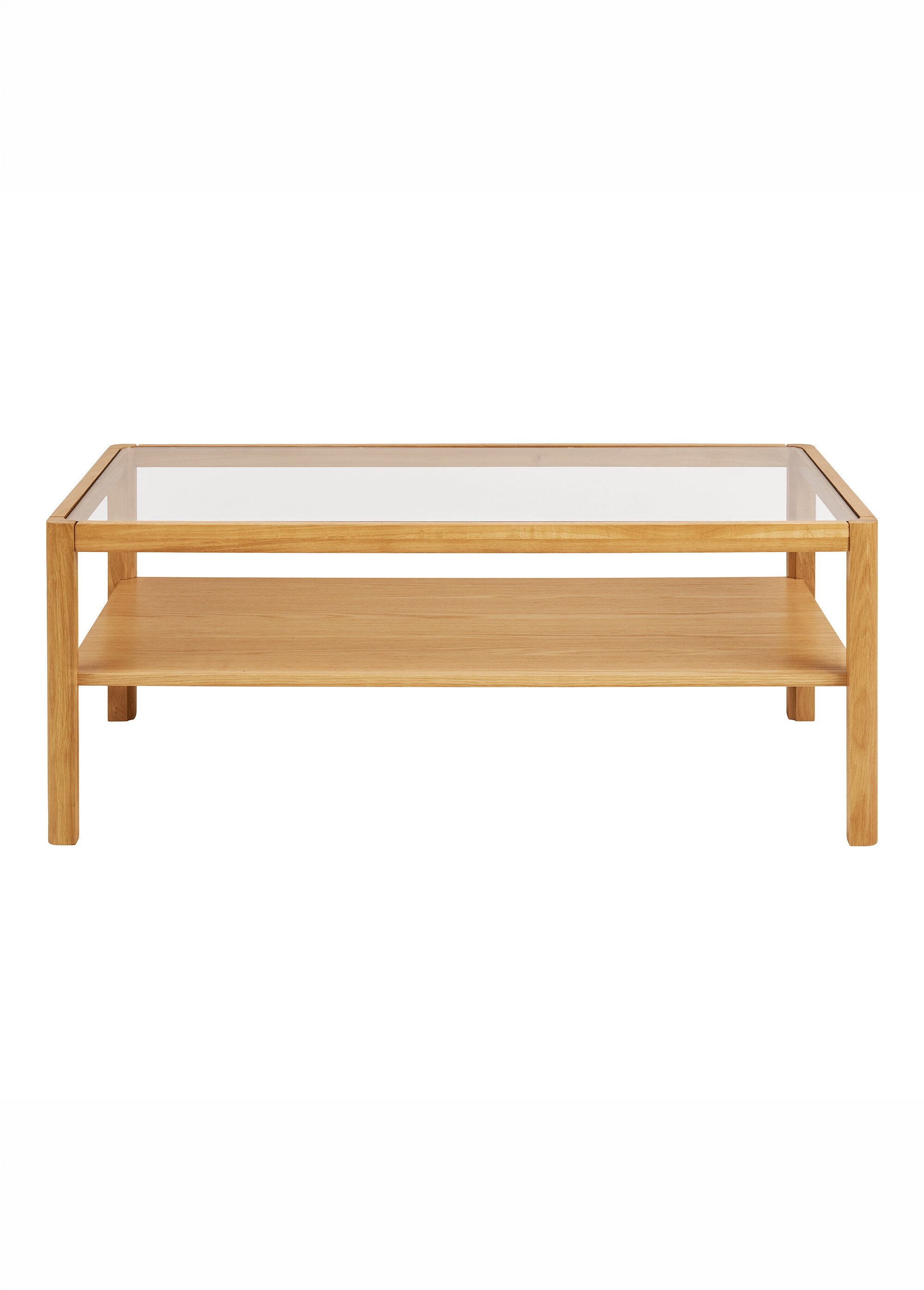 Table basse chêne plaqué LOURMARIN MARRON HN-2105010 DE1